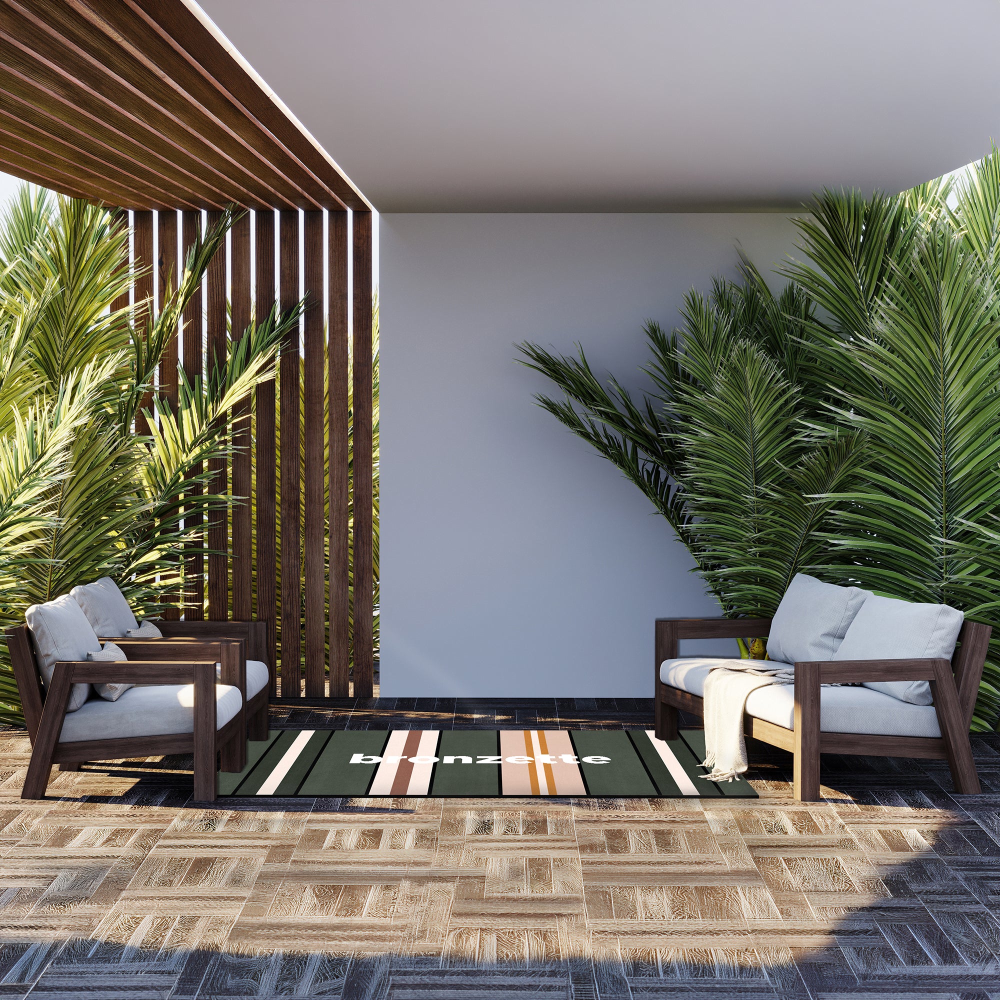 Tapis Vinyle Stripe Bronzette