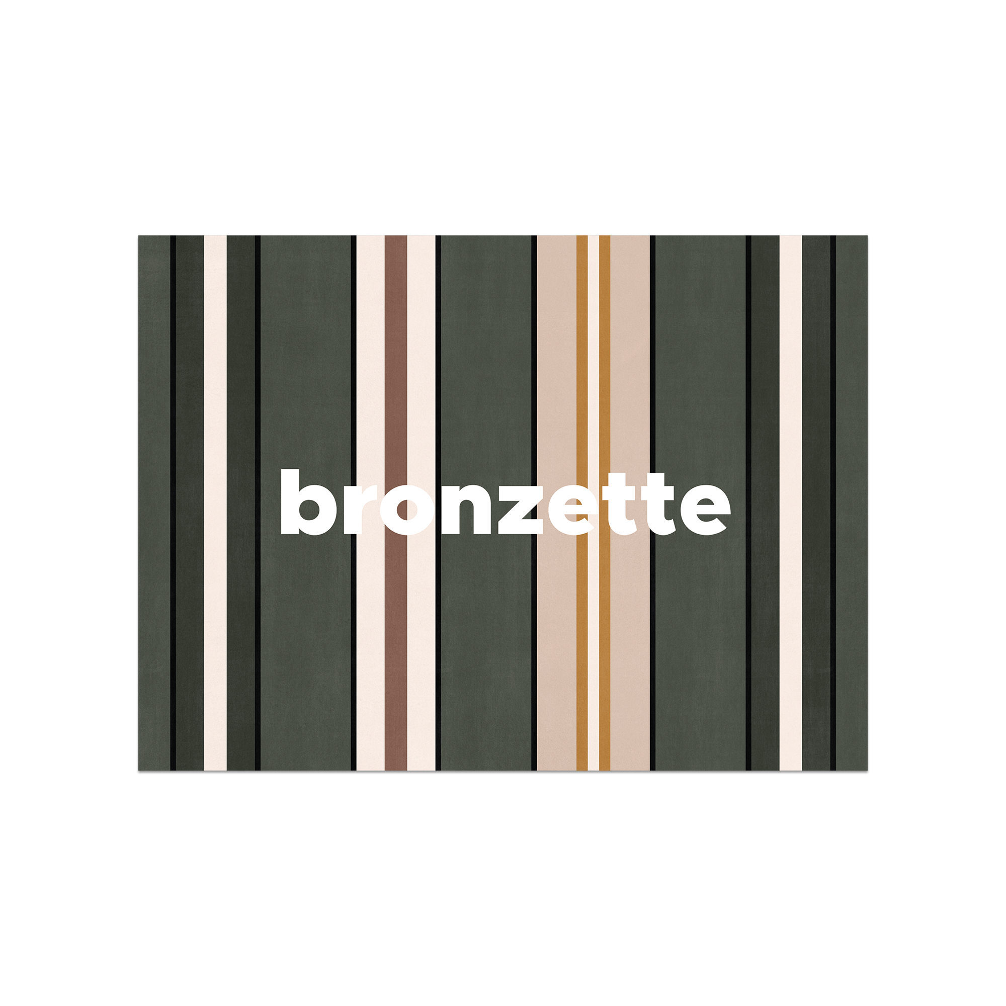 Set De Table Vinyle Stripe Bronzette