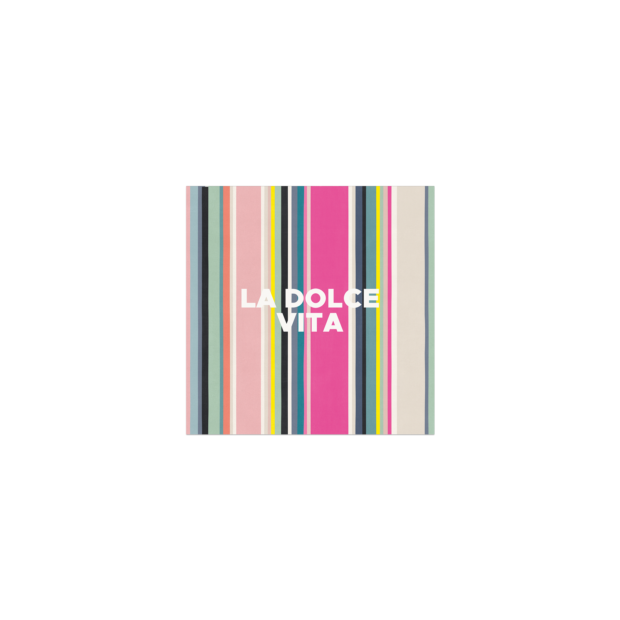 Lot de 6 dessous de verre vinyle Stripe Dolce Vita