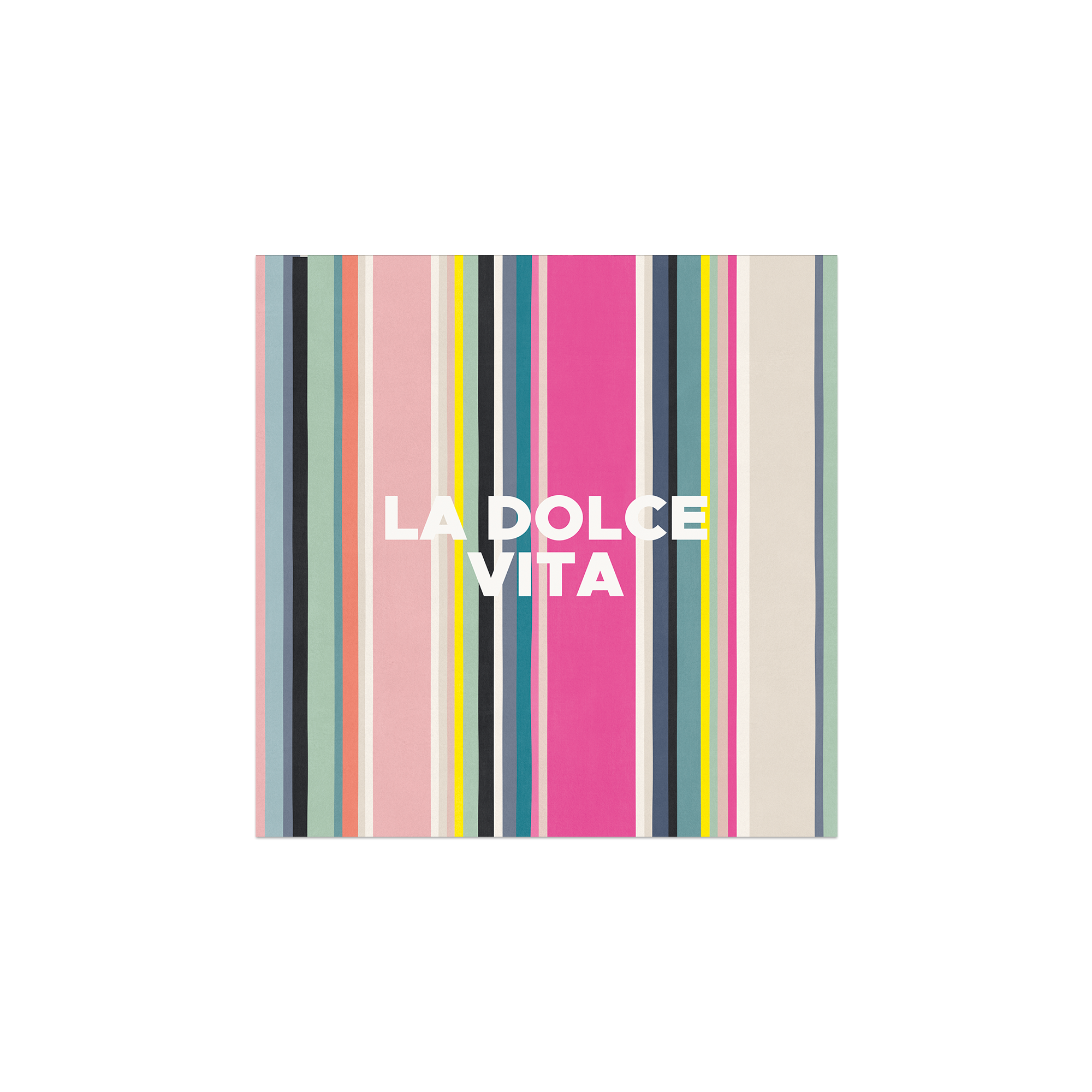 Lot de 6 dessous de verre vinyle Stripe Dolce Vita