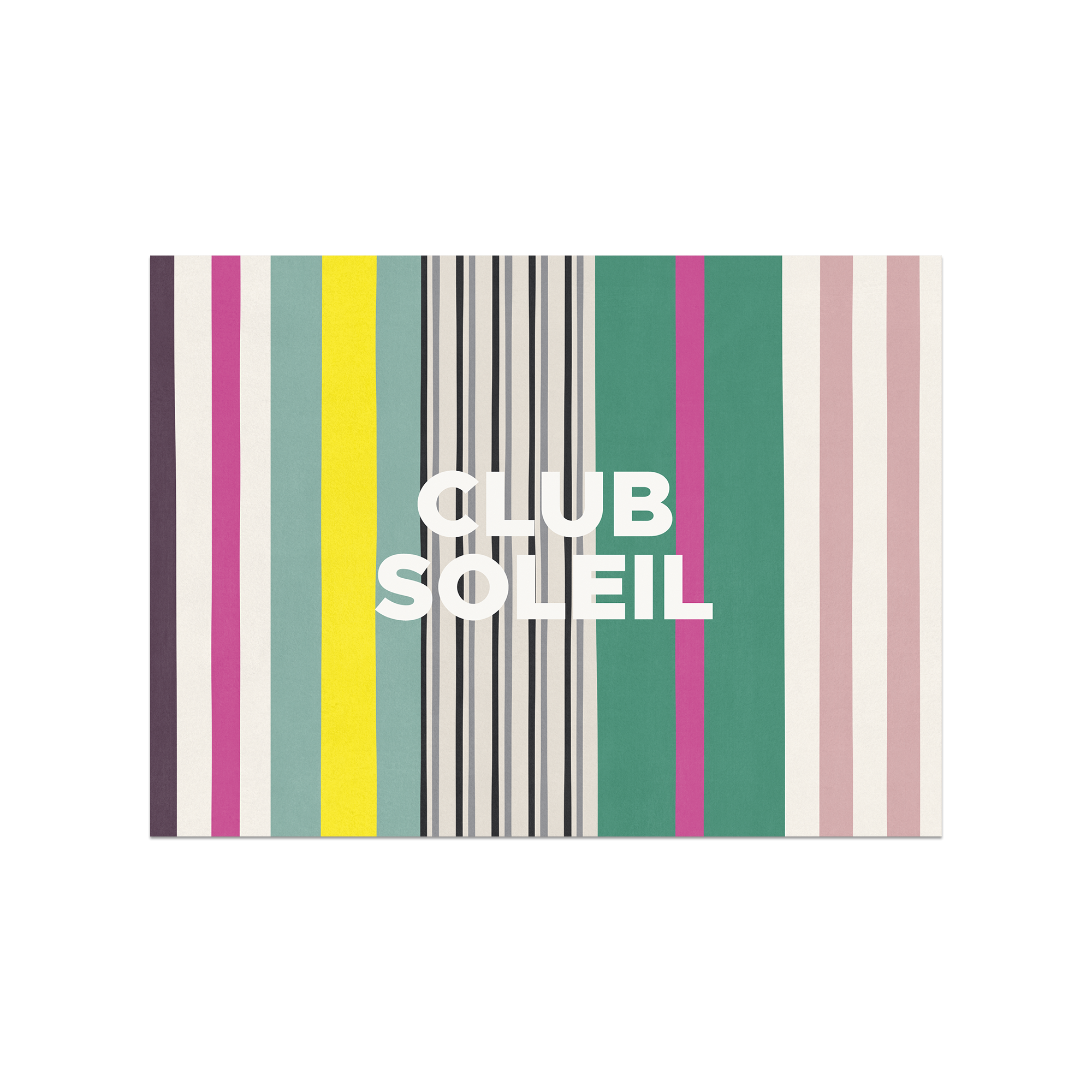 Set De Table Vinyle Stripe Club Soleil