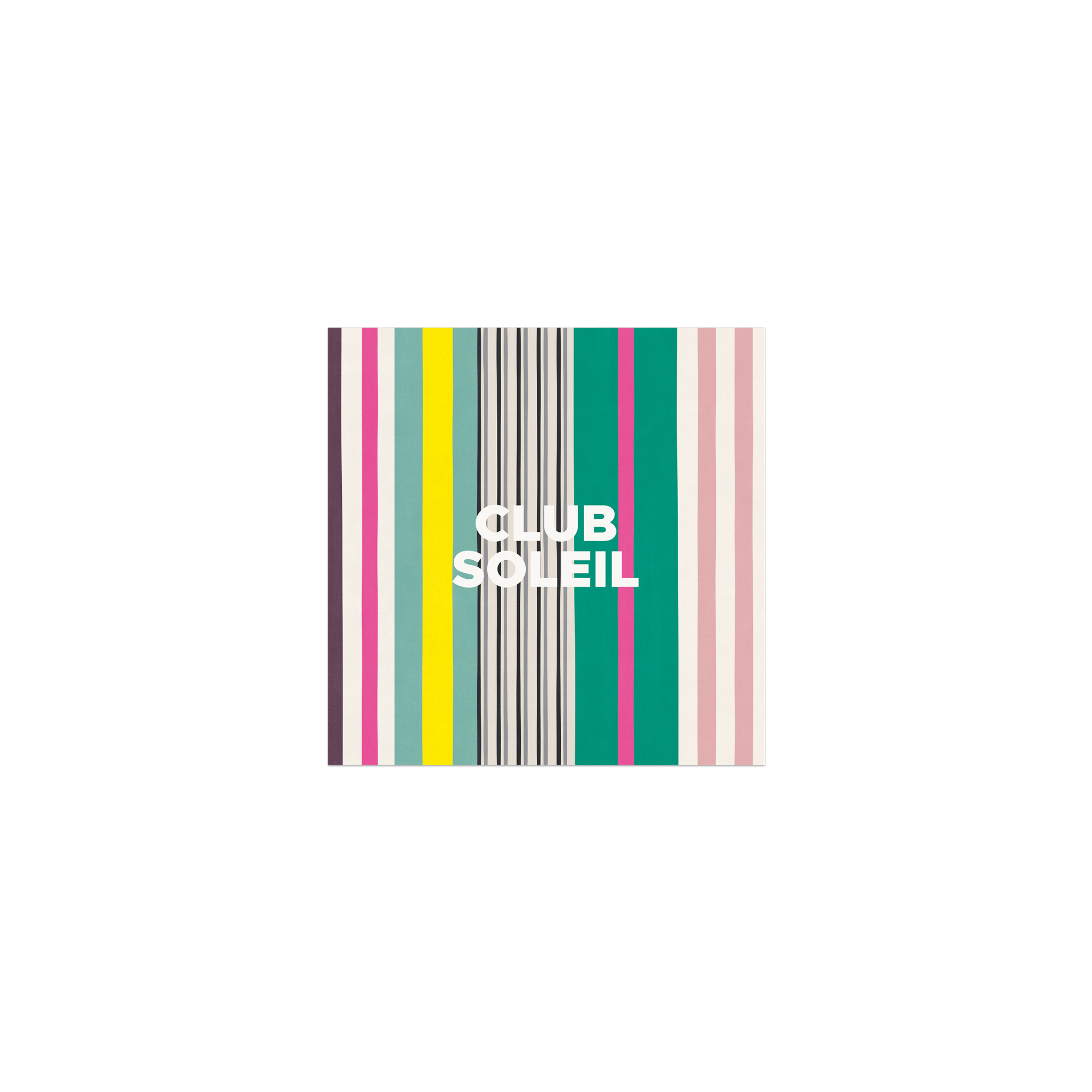 Lot de 6 dessous de verre vinyle Stripe Club Soleil