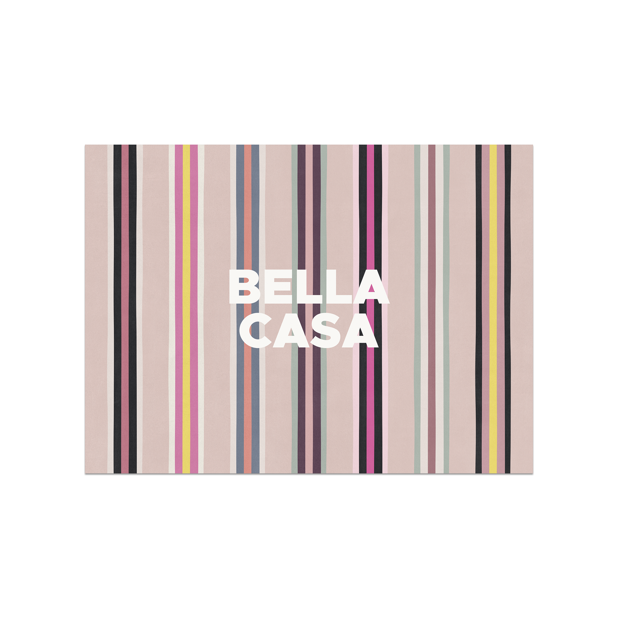 Set De Table Vinyle Stripe Bella Casa