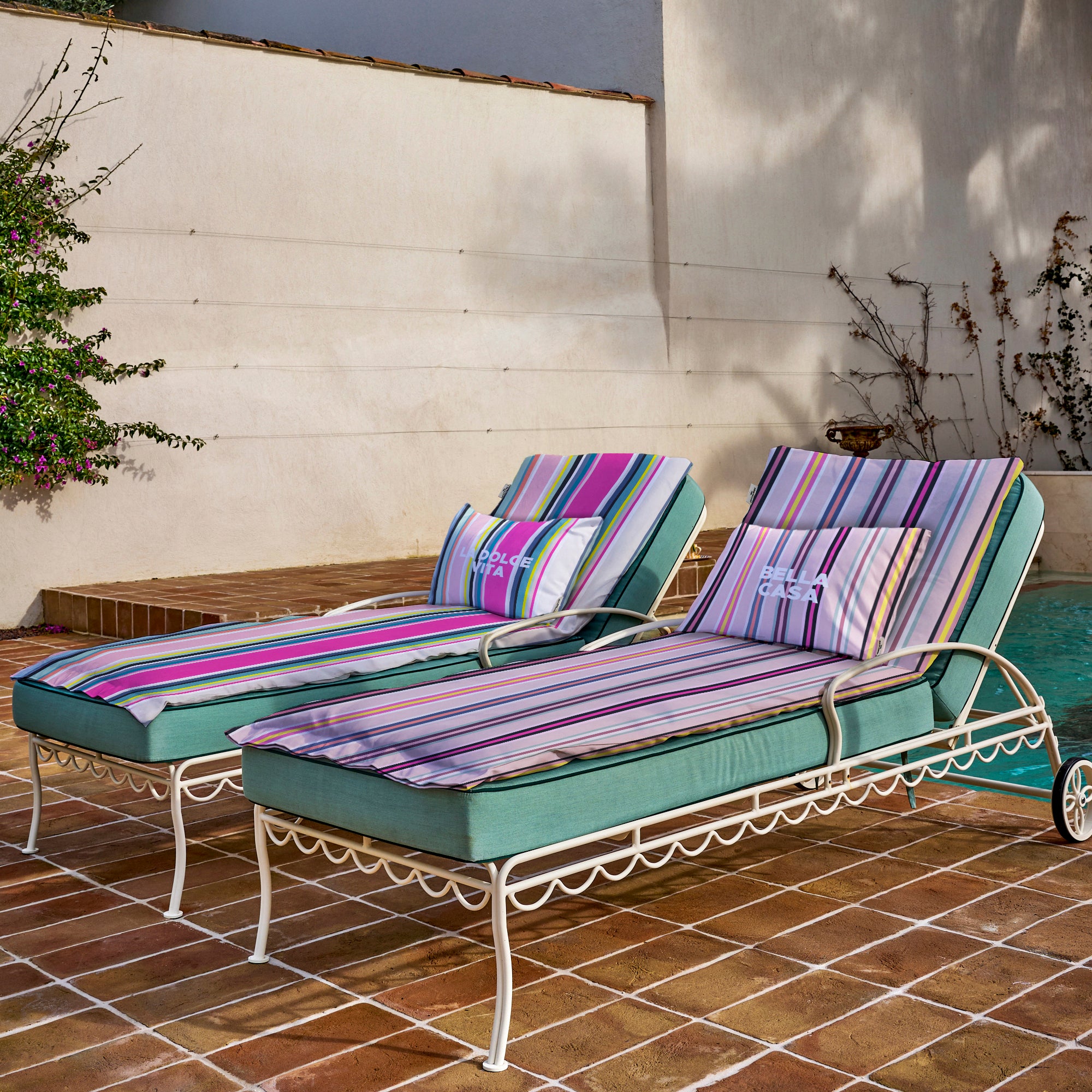 Matelas bain de soleil Stripe Bella Casa