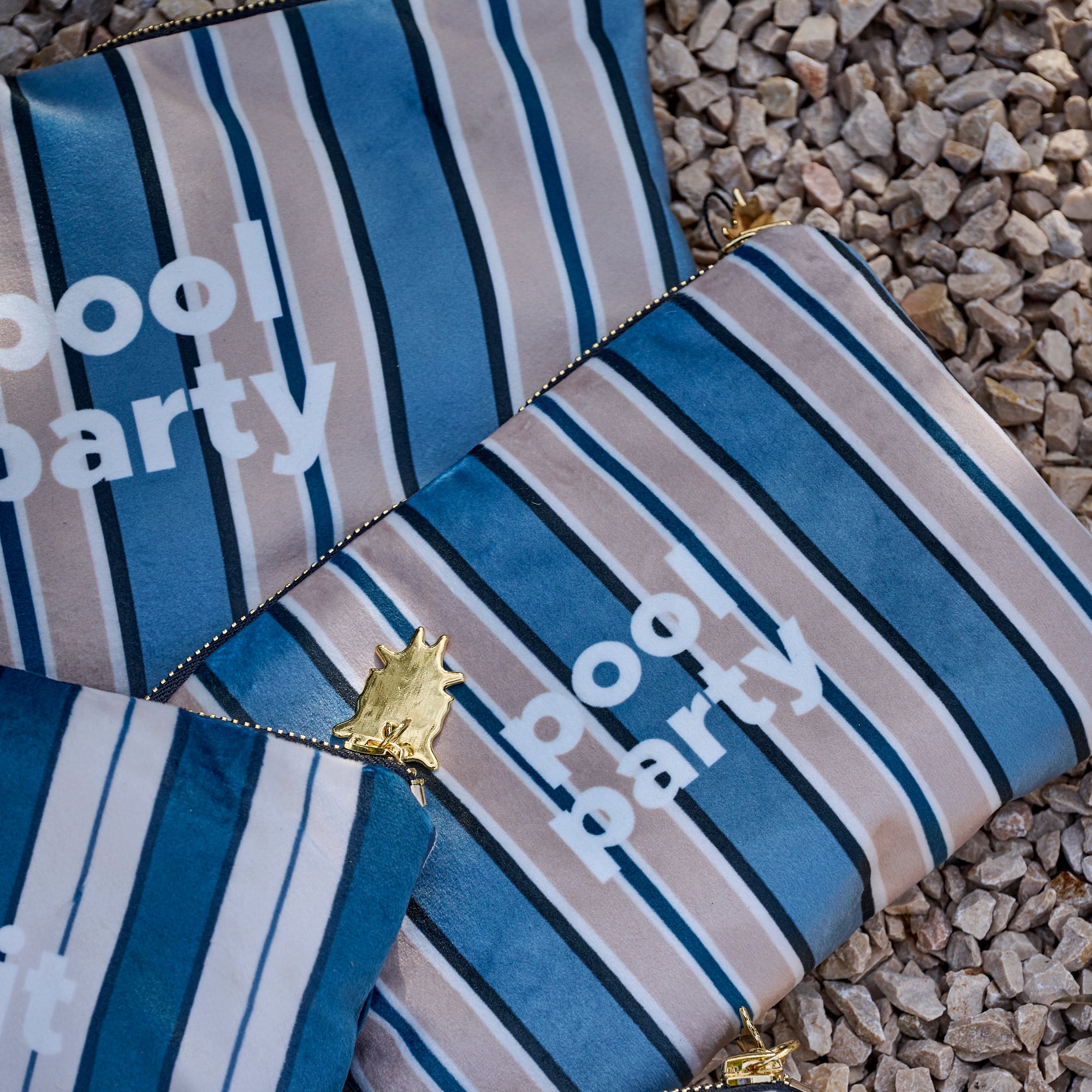 Pochette Velours Pool Party XS