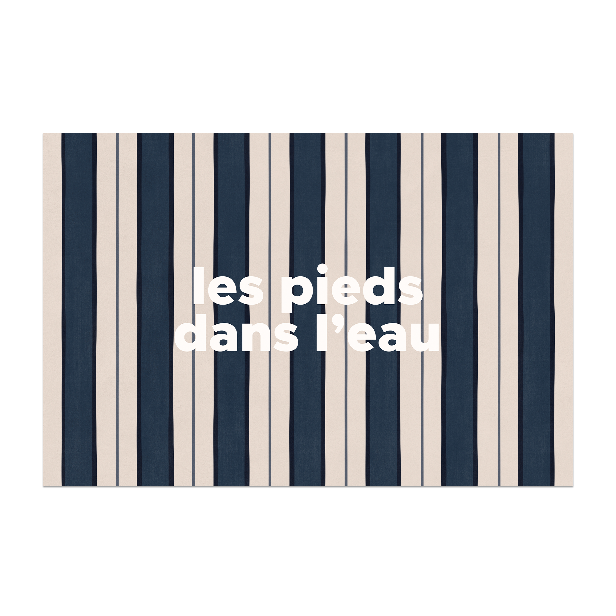 Tapis Vinyle Stripe Pieds Eau