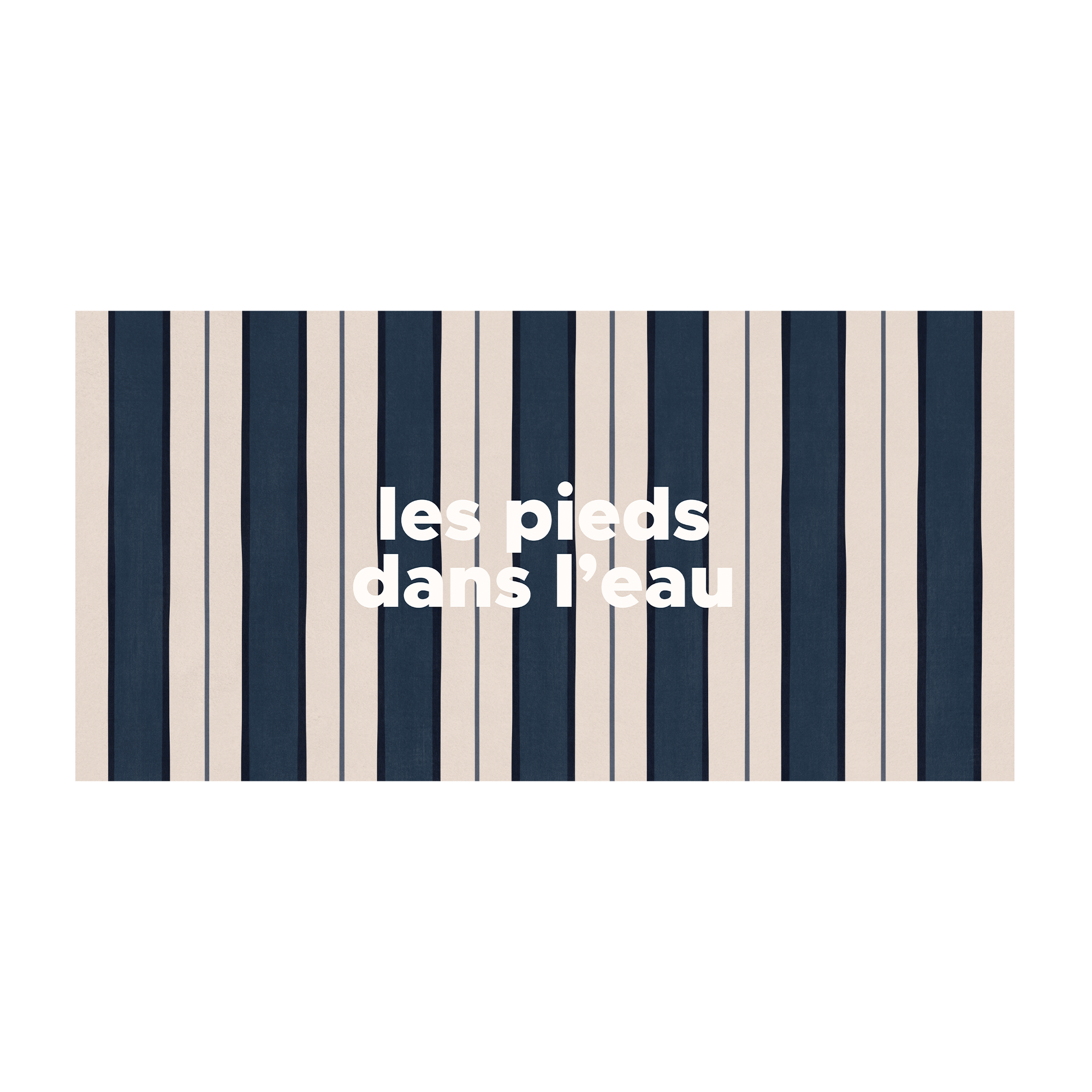 Tapis Vinyle Stripe Pieds Eau