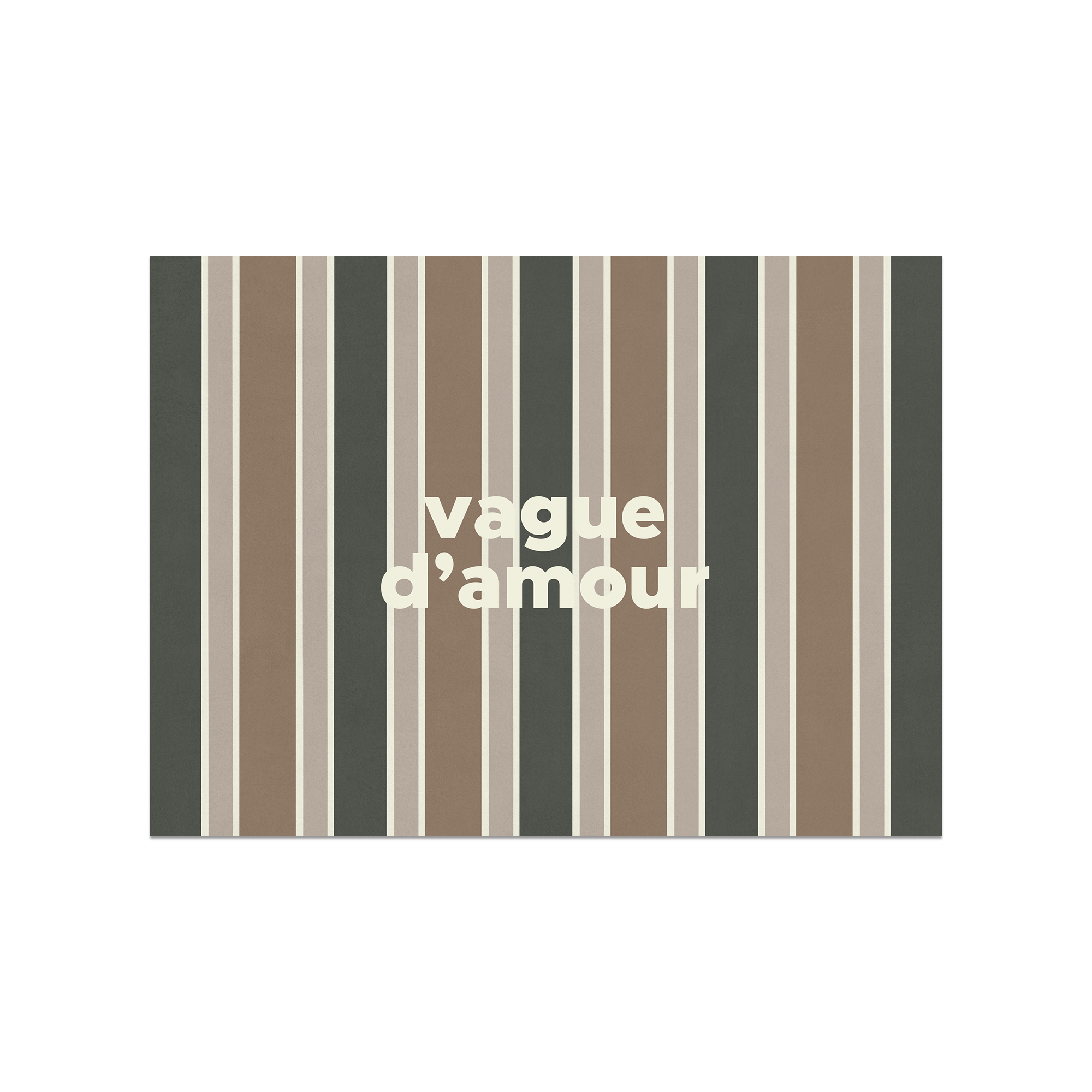 Set De Table Vinyle Stripe Vague d'Amour
