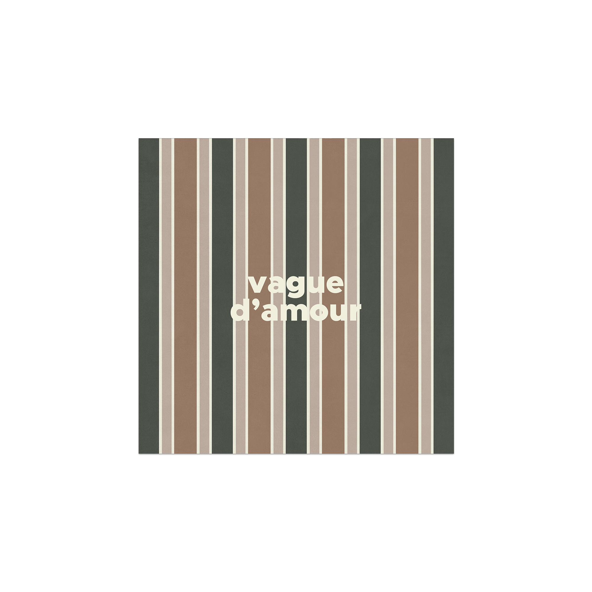 Lot de 6 dessous de verre vinyle Stripe Vague d'Amour