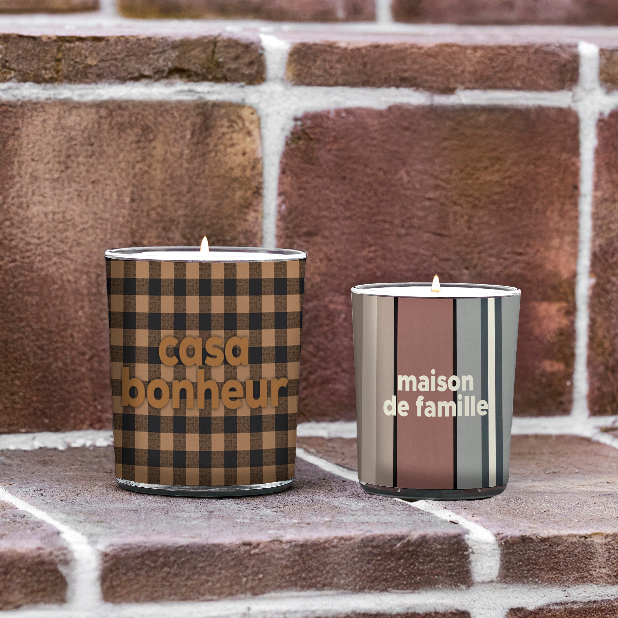 Bougie parfumée Stripe Maison Famille