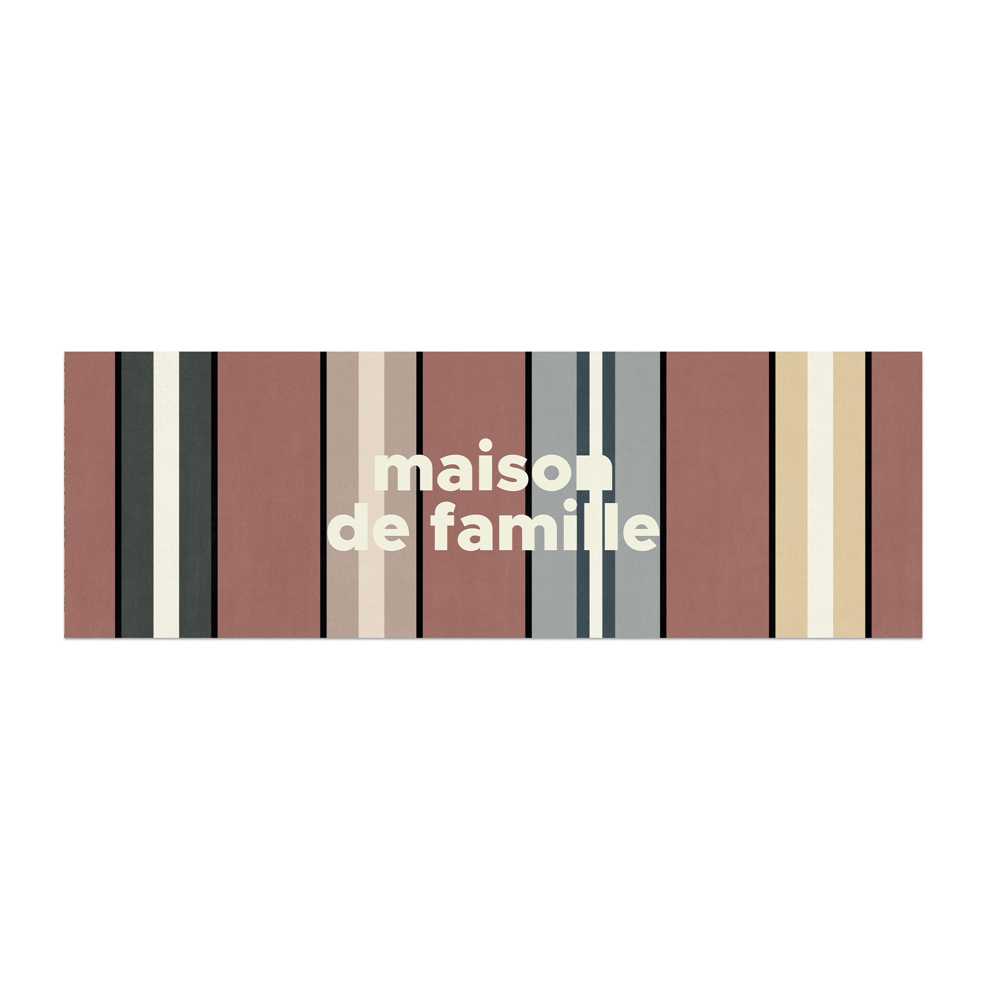 Tapis Vinyle Stripe Maison Famille