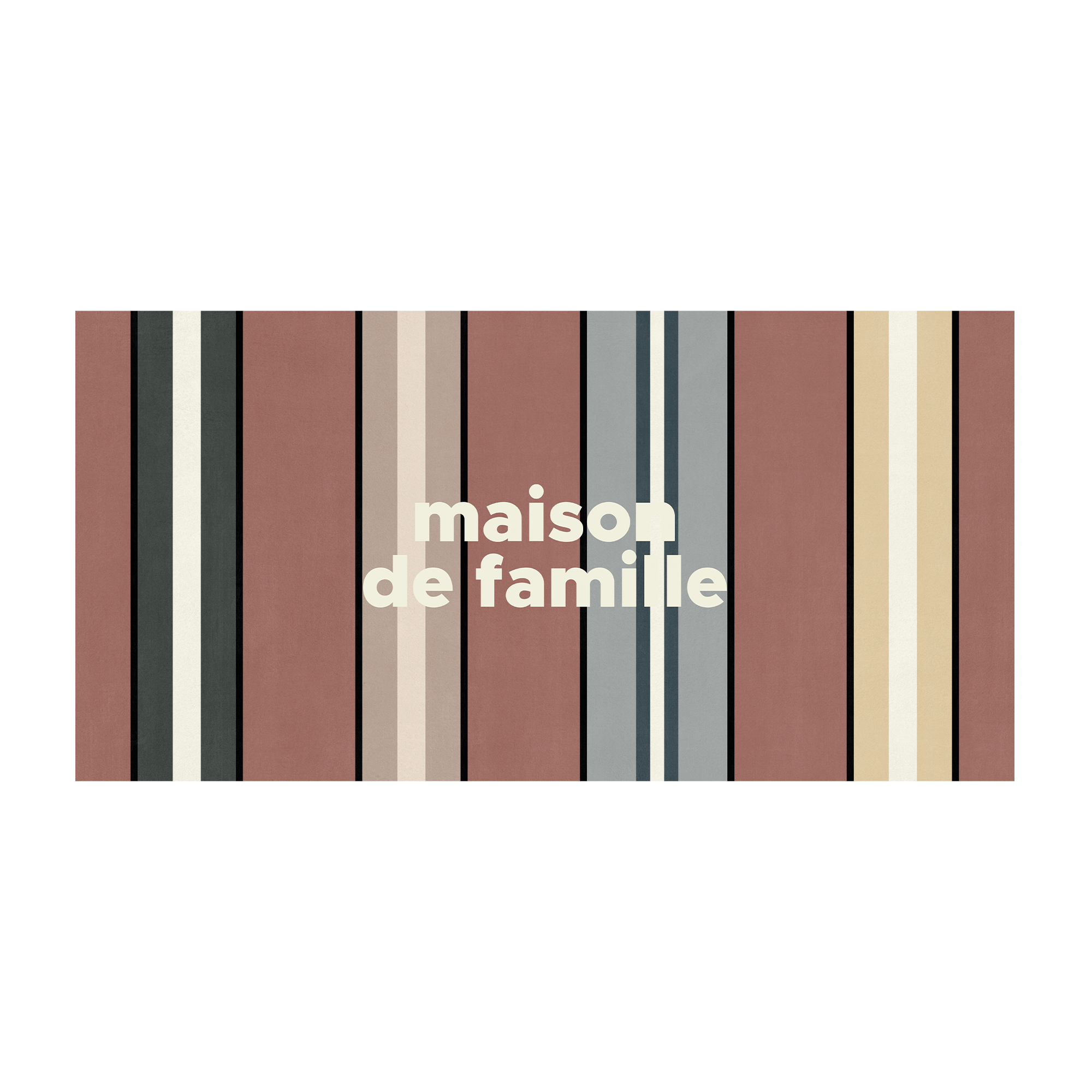 Tapis Vinyle Stripe Maison Famille