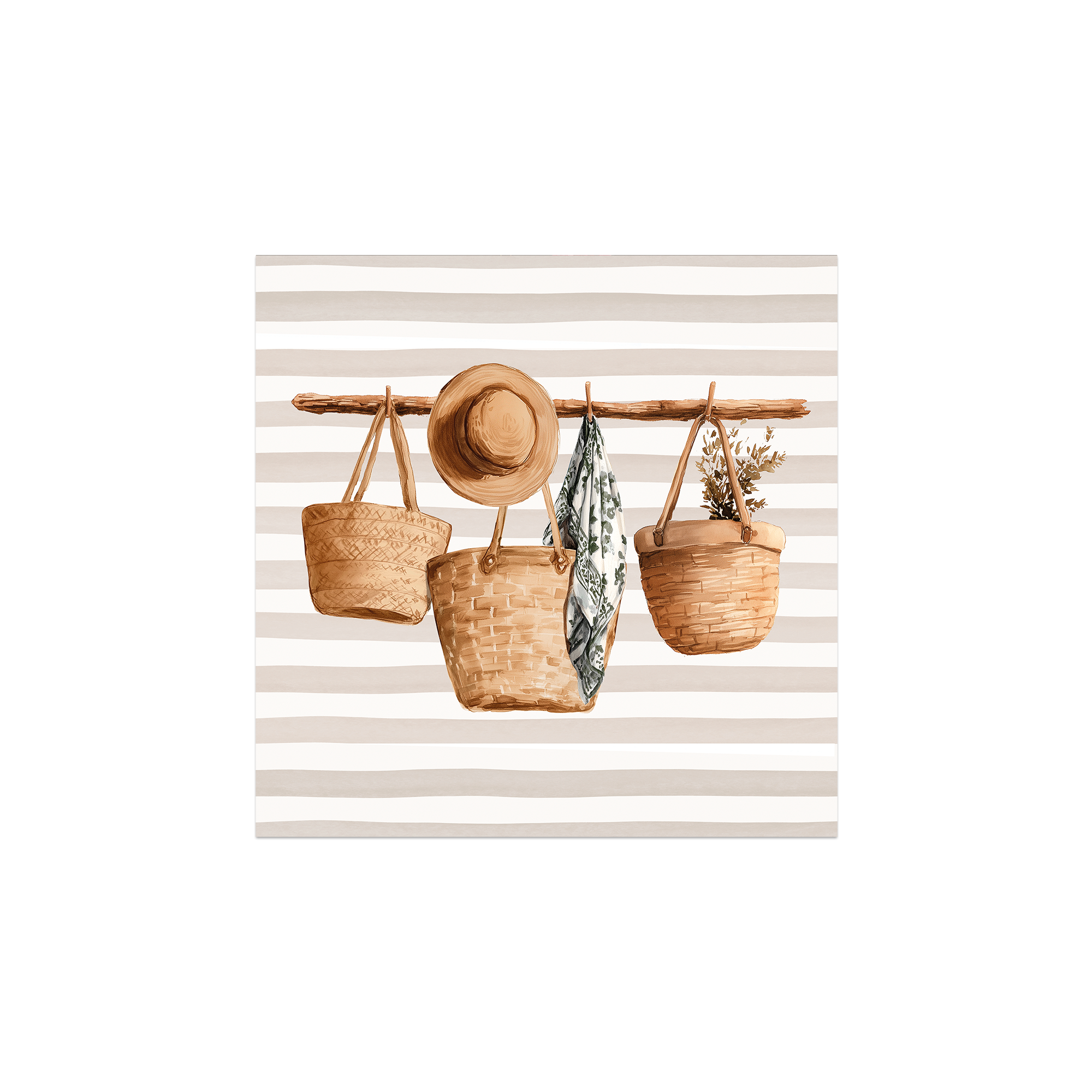 Lot de 6 dessous de verre vinyle Gargas