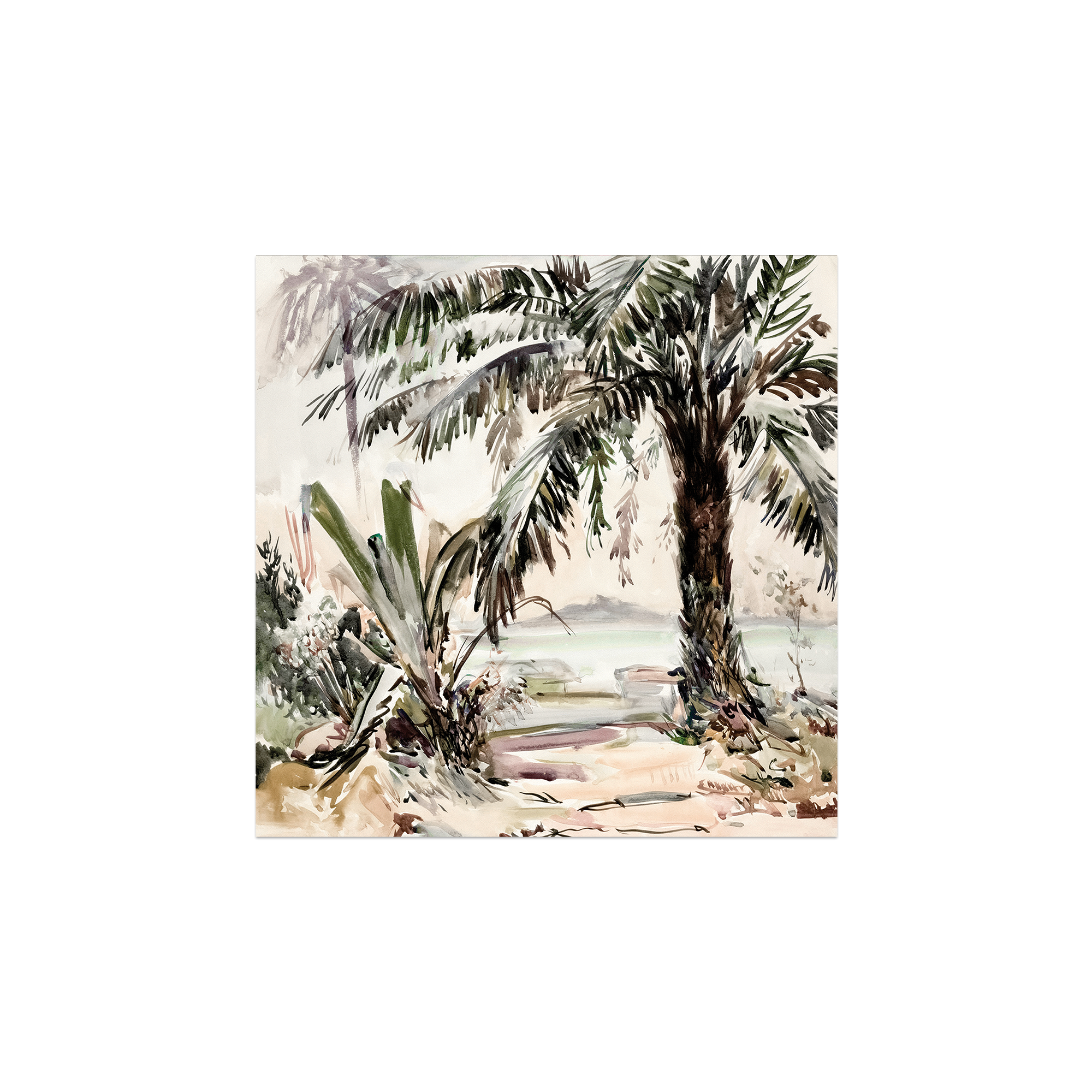 Lot de 6 dessous de verre vinyle Rustrel