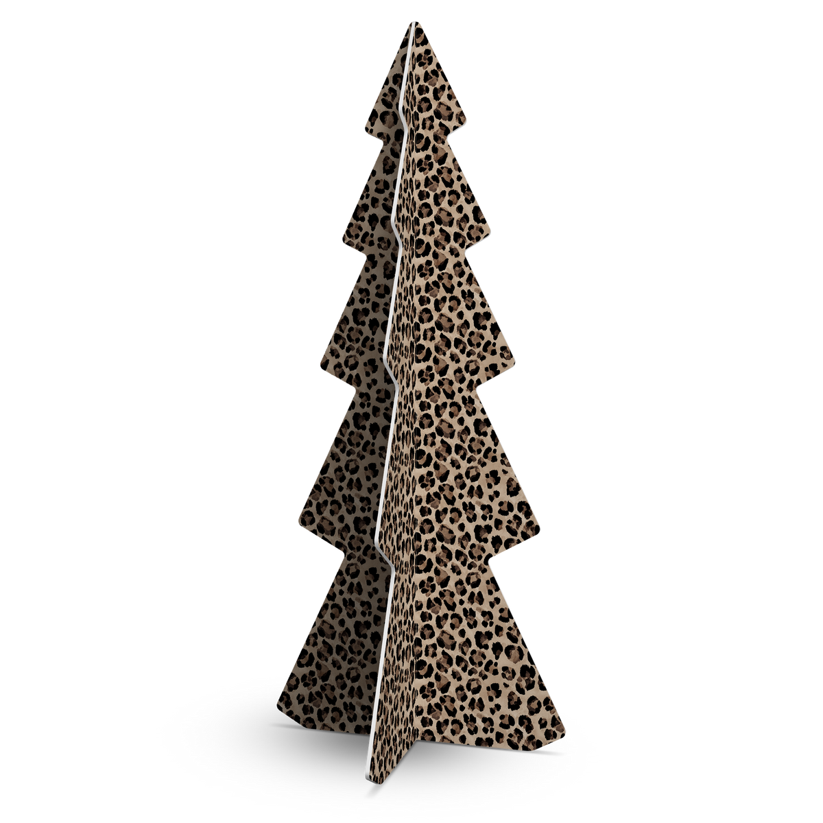 Sapin de Noël PVC Léopard foncé large