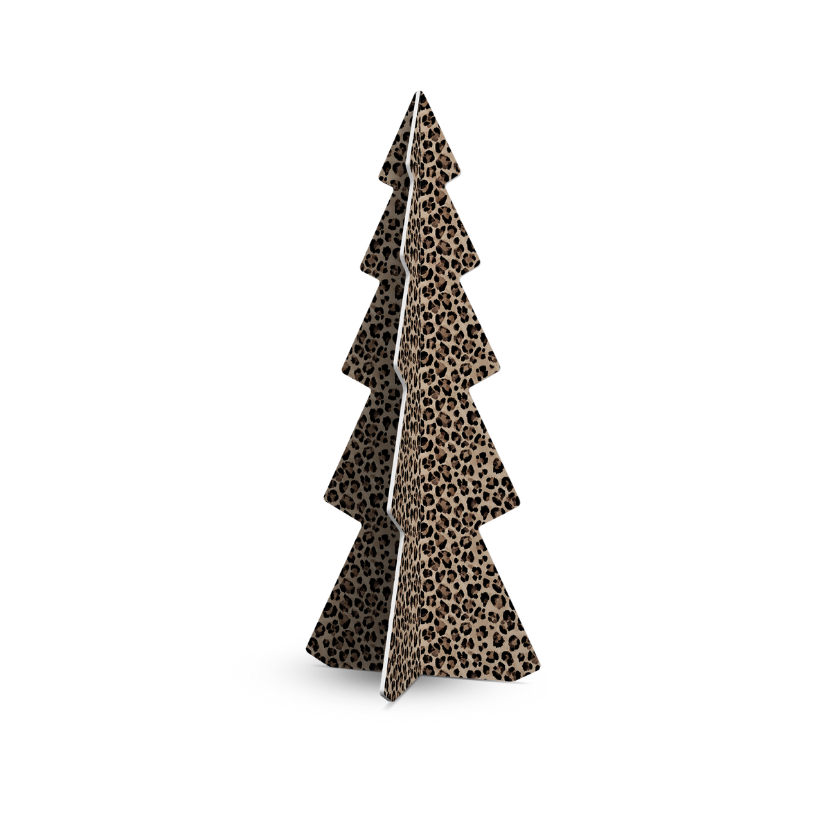 Sapin de Noël PVC Léopard foncé large