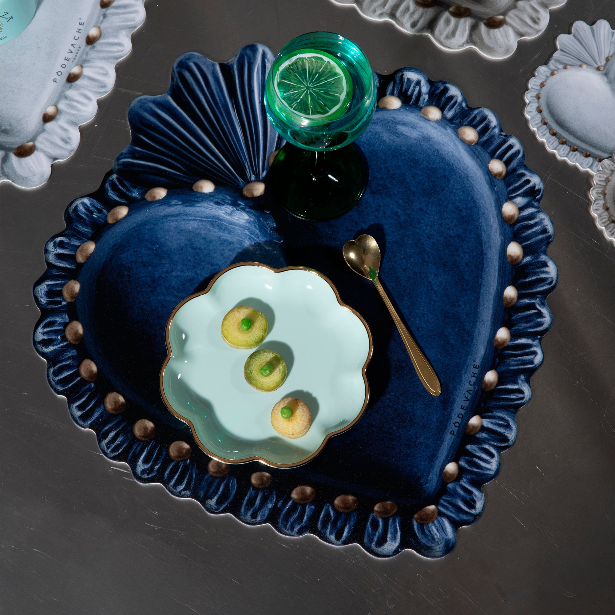 Gold Ex Voto vinyl placemat