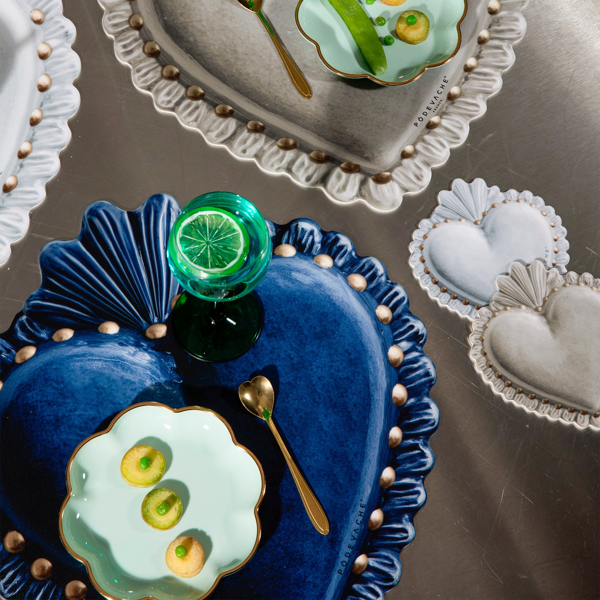 Gold Ex Voto vinyl placemat