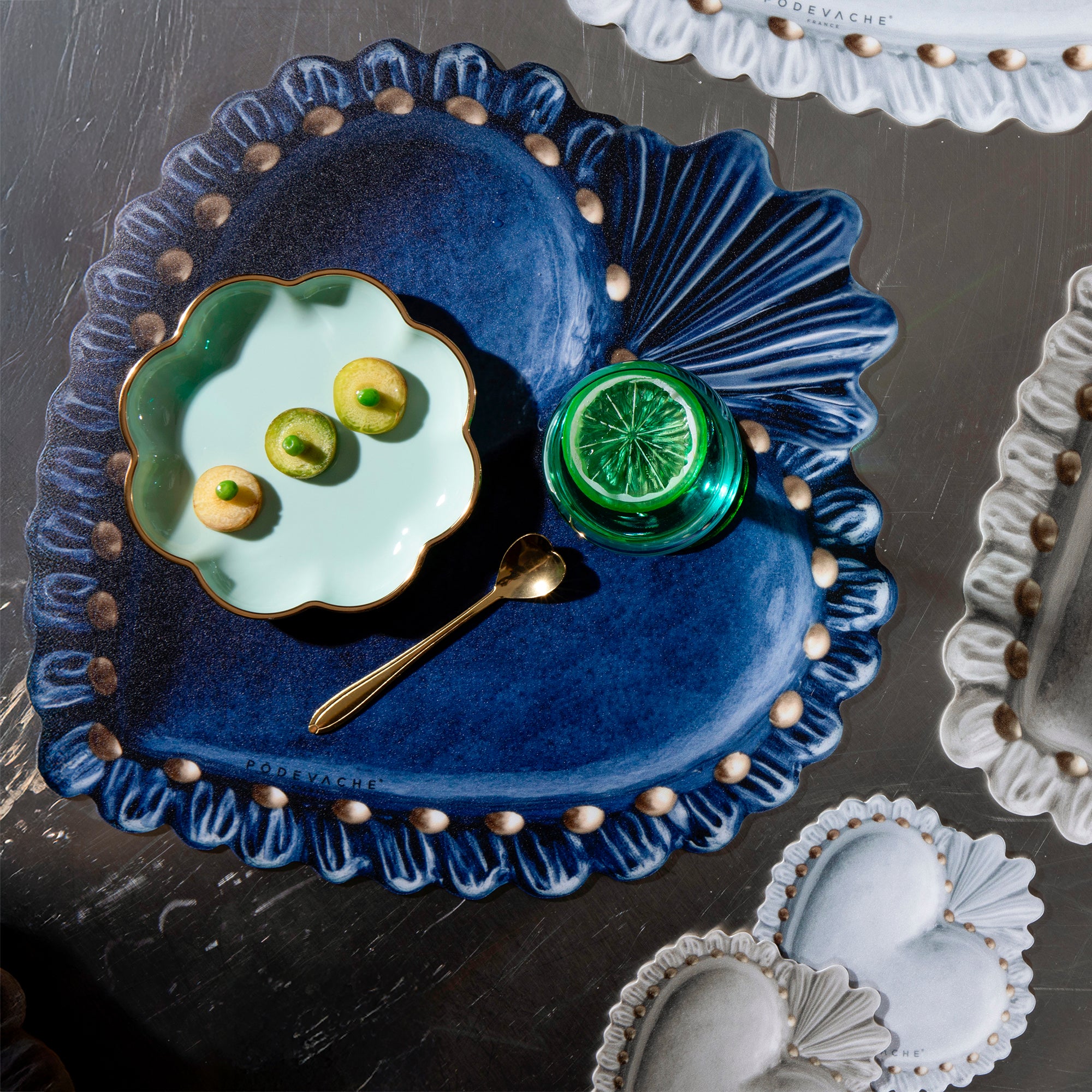 Gold Ex Voto vinyl placemat