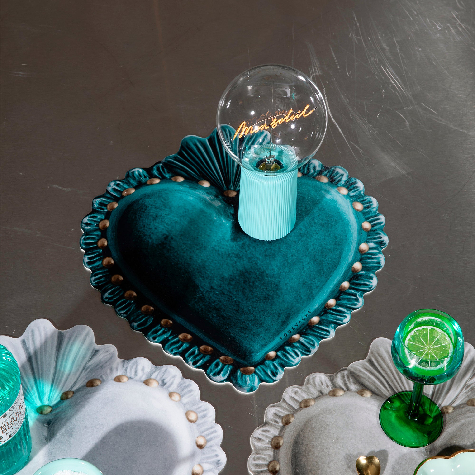 Gold Ex Voto vinyl placemat