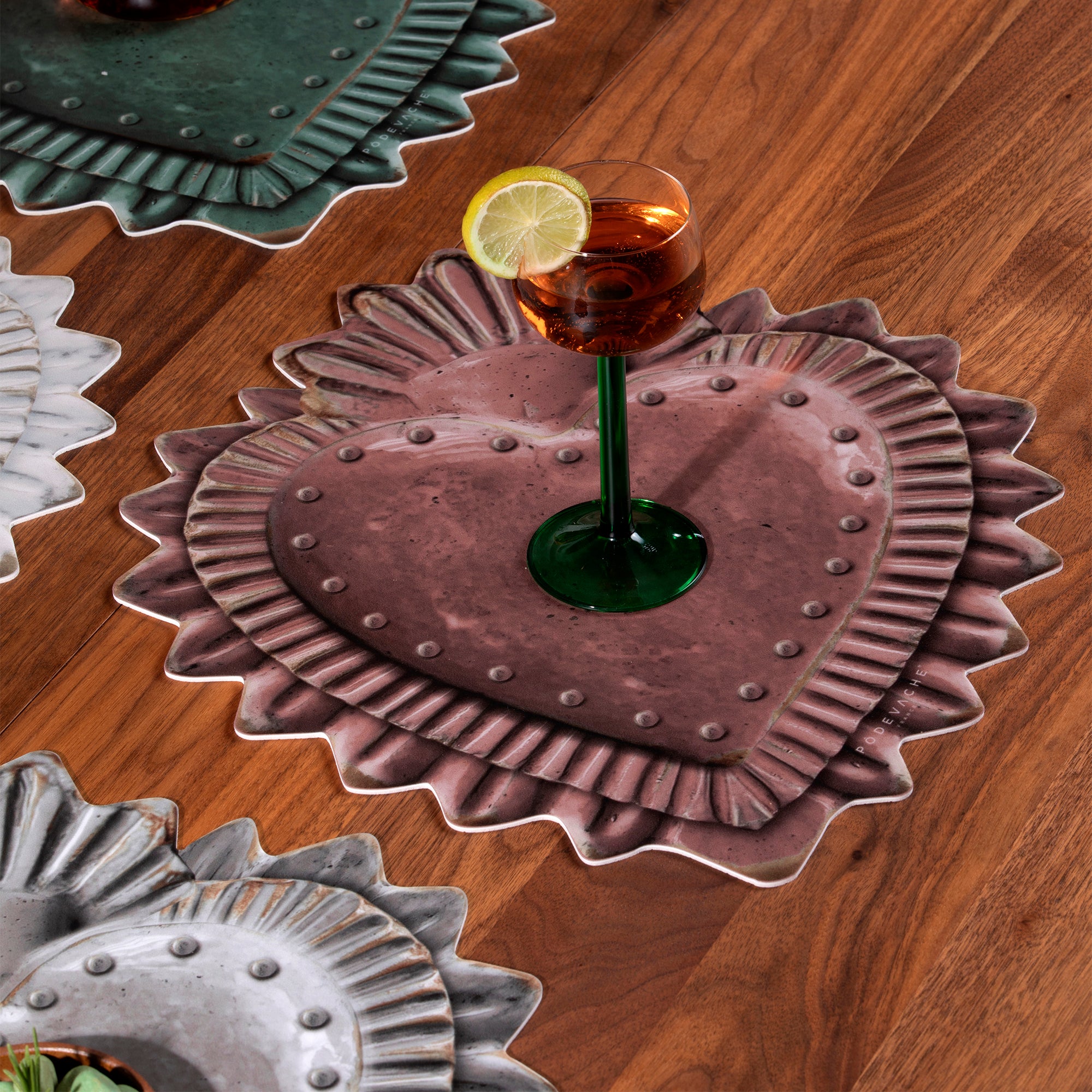 Gold Ex Voto vinyl placemat