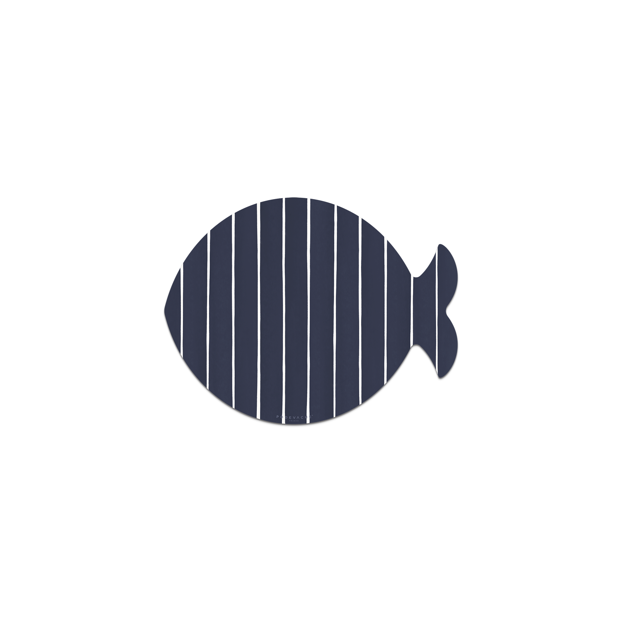 Lot De 6 Dessous De Verre Vinyle Fish Stripe