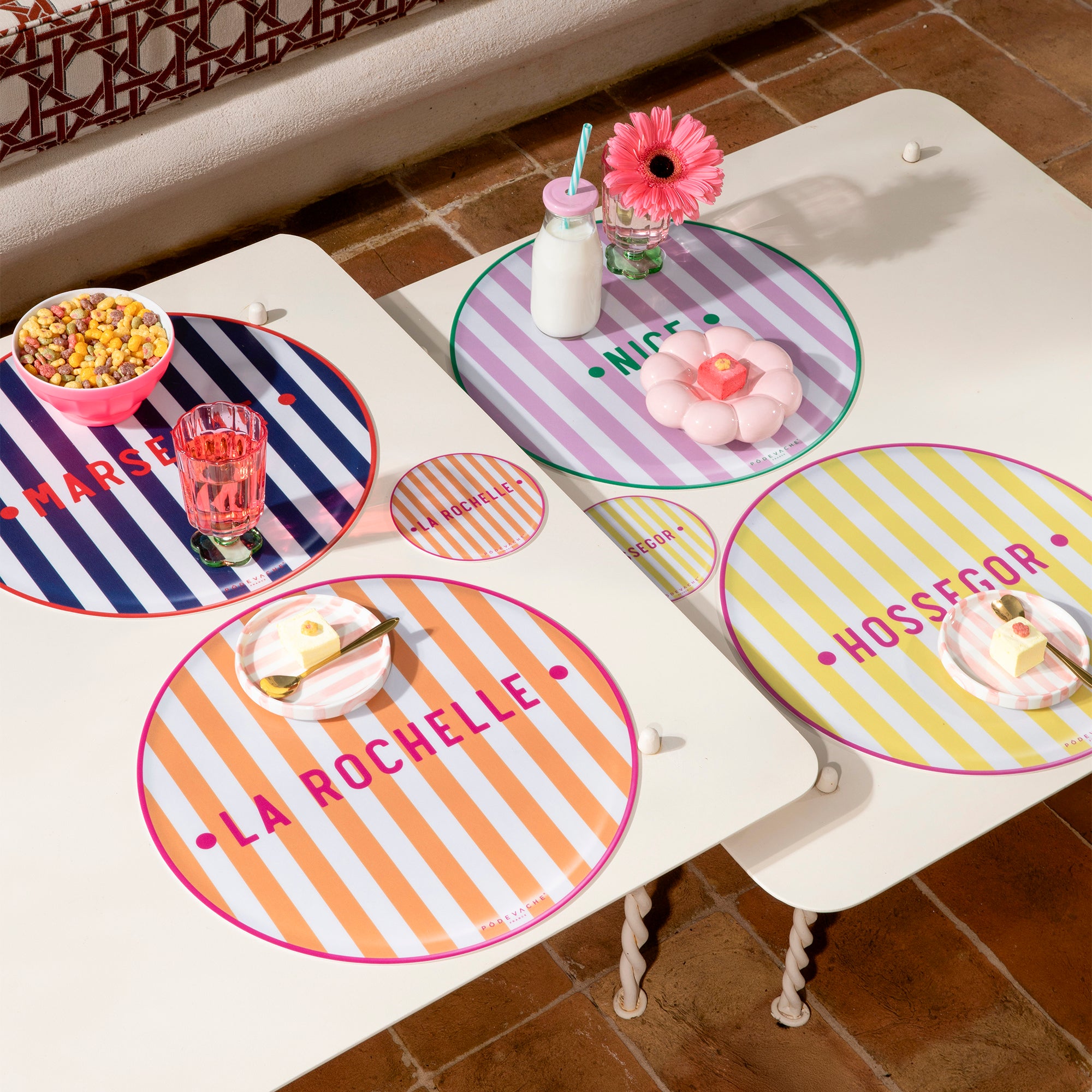 Set de table vinyle personnalisé Mamma Mia