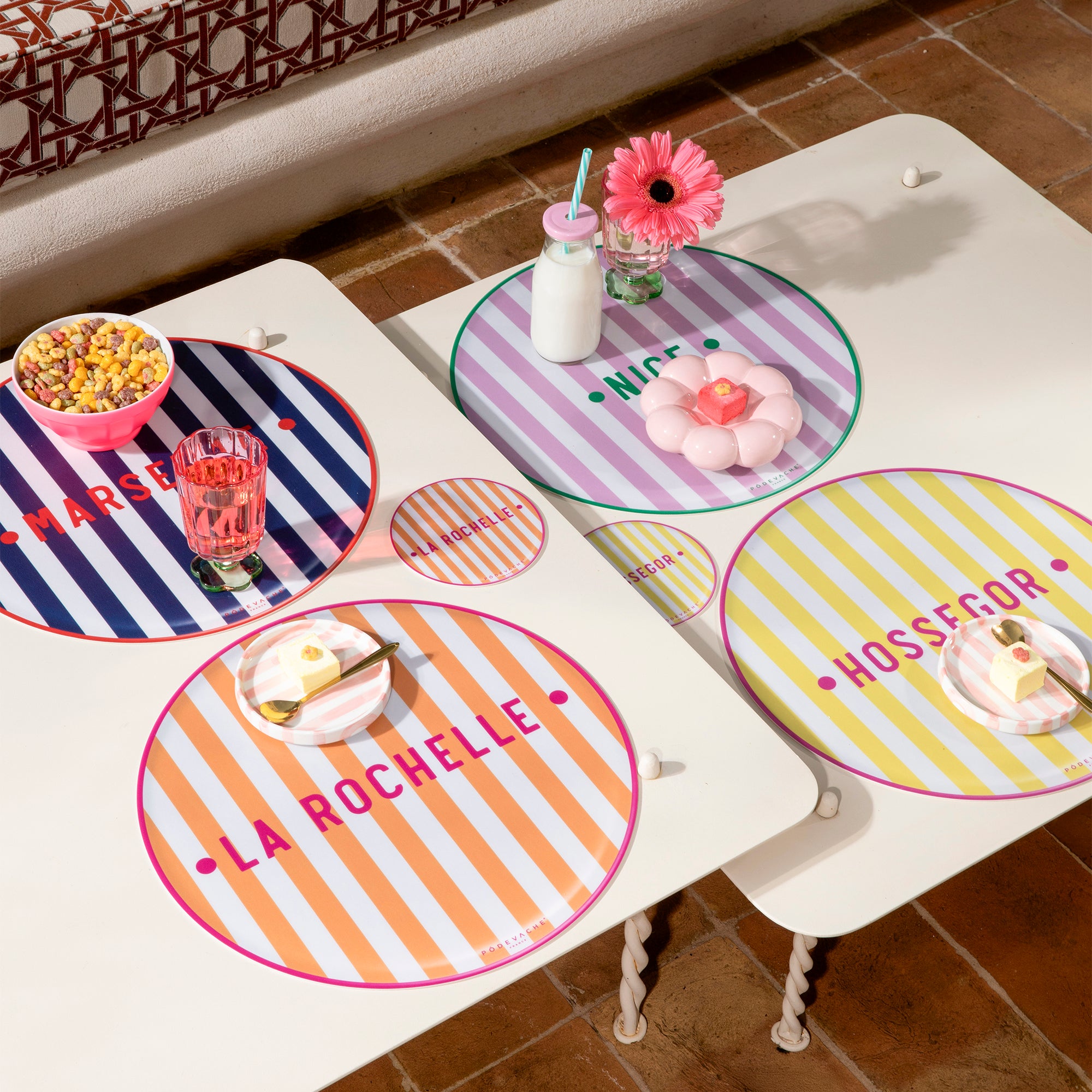 Set de table vinyle personnalisé Ciao Bella