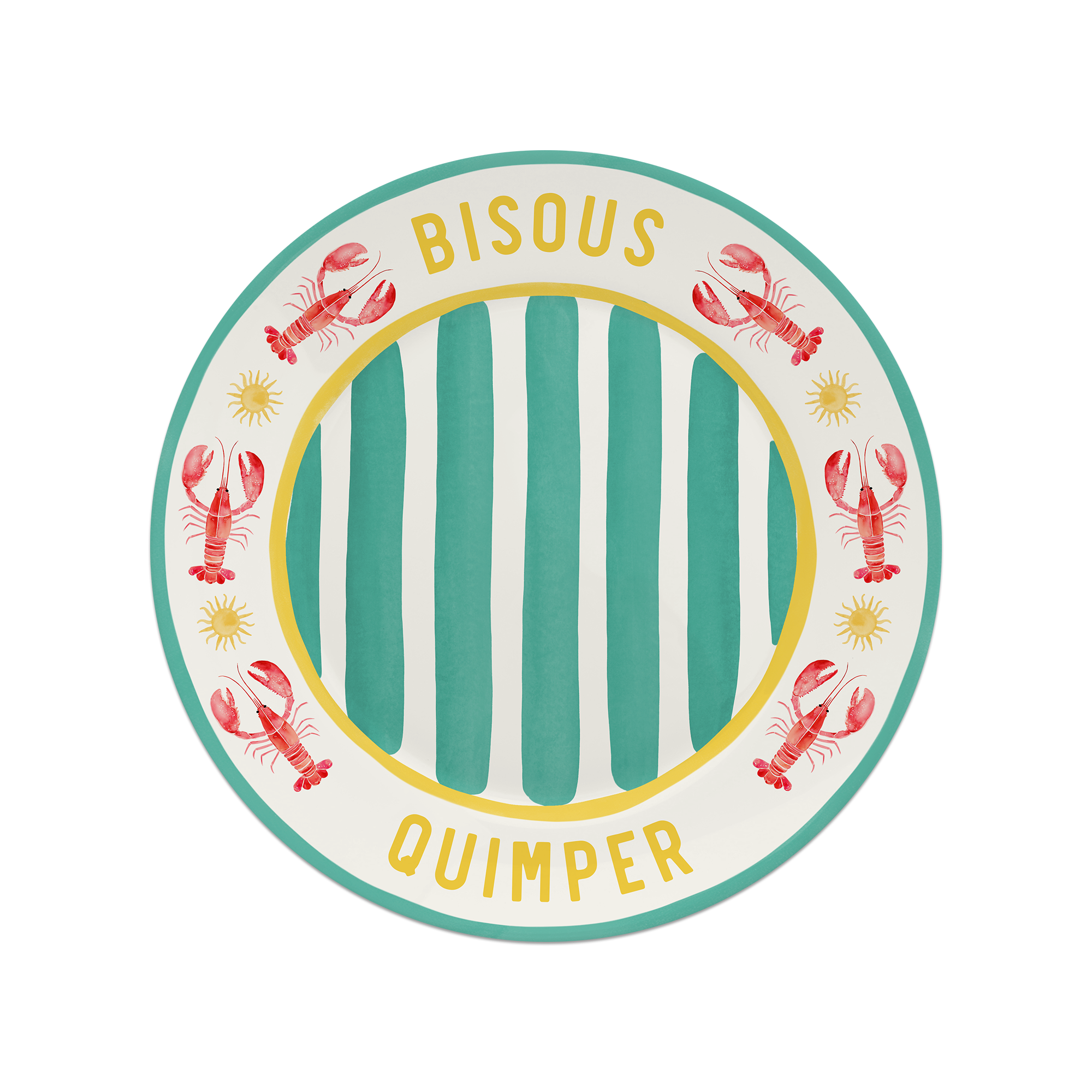 Set de table vinyle personnalisé Bisous