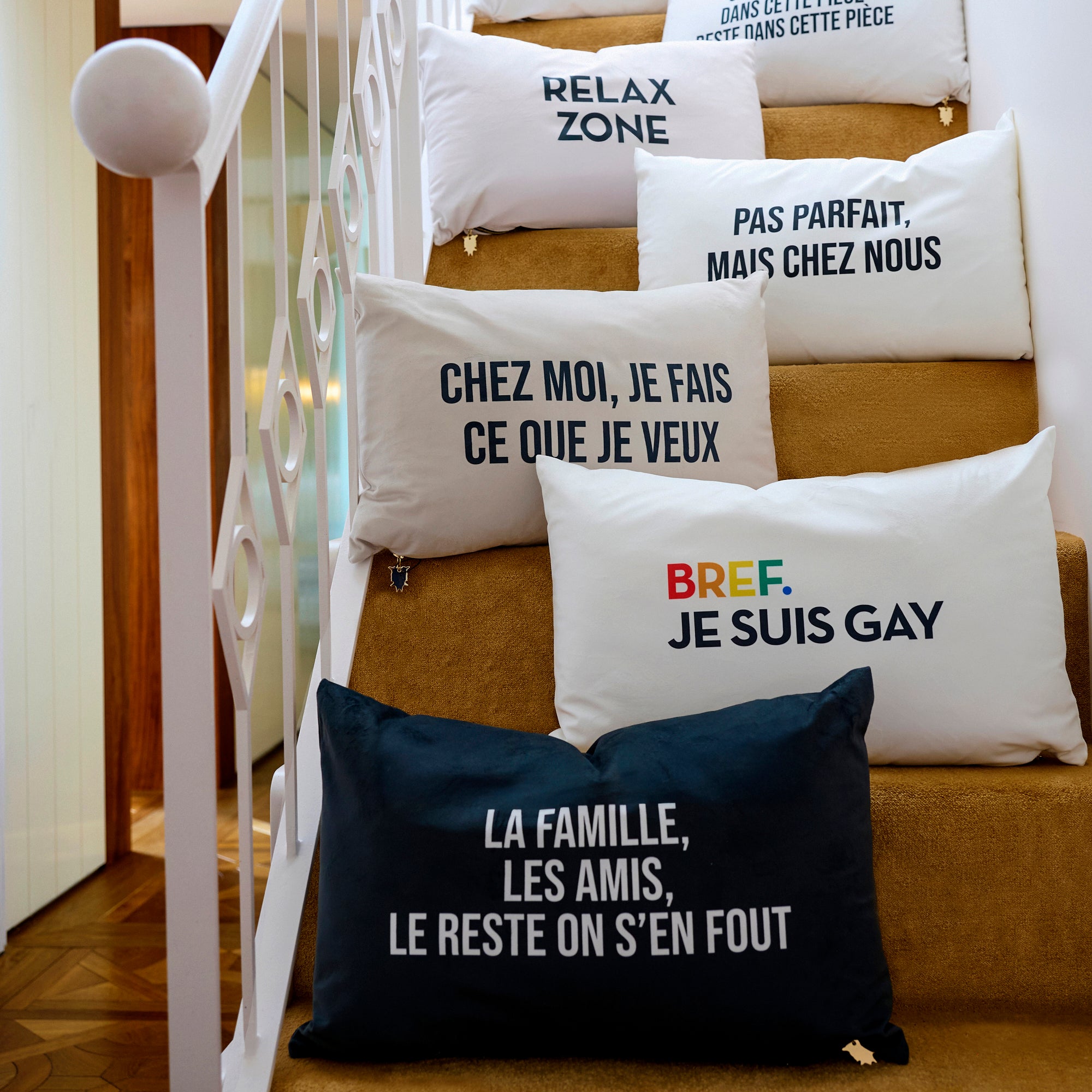 Coussin Velours Gay