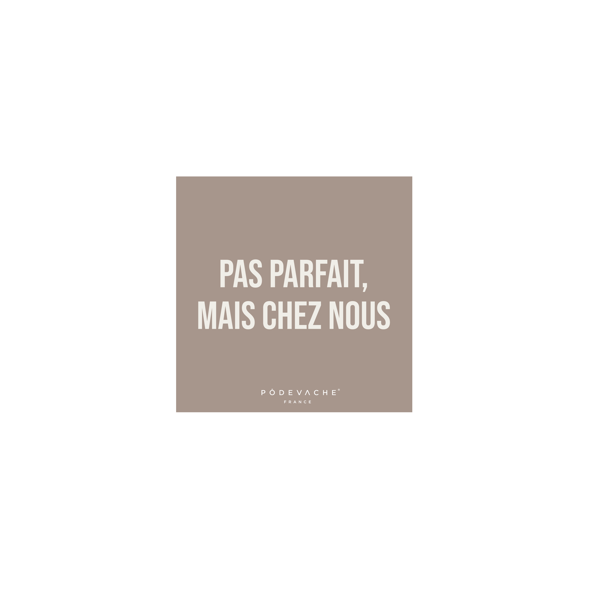 Lot de 6 dessous de verre vinyle Pas Parfait
