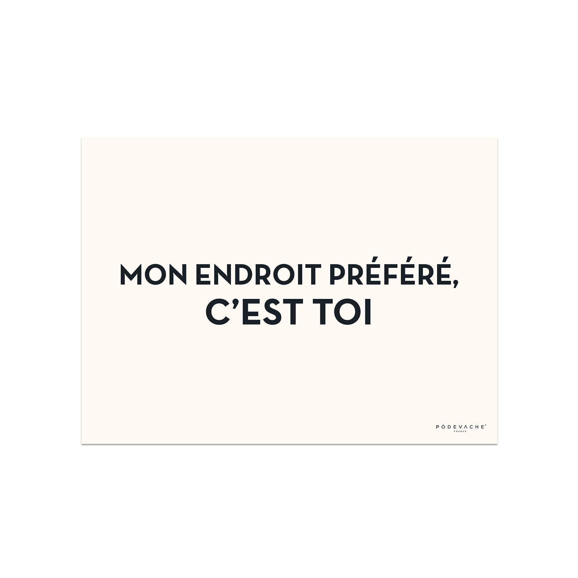 Set De Table Vinyle Endroit Préféré