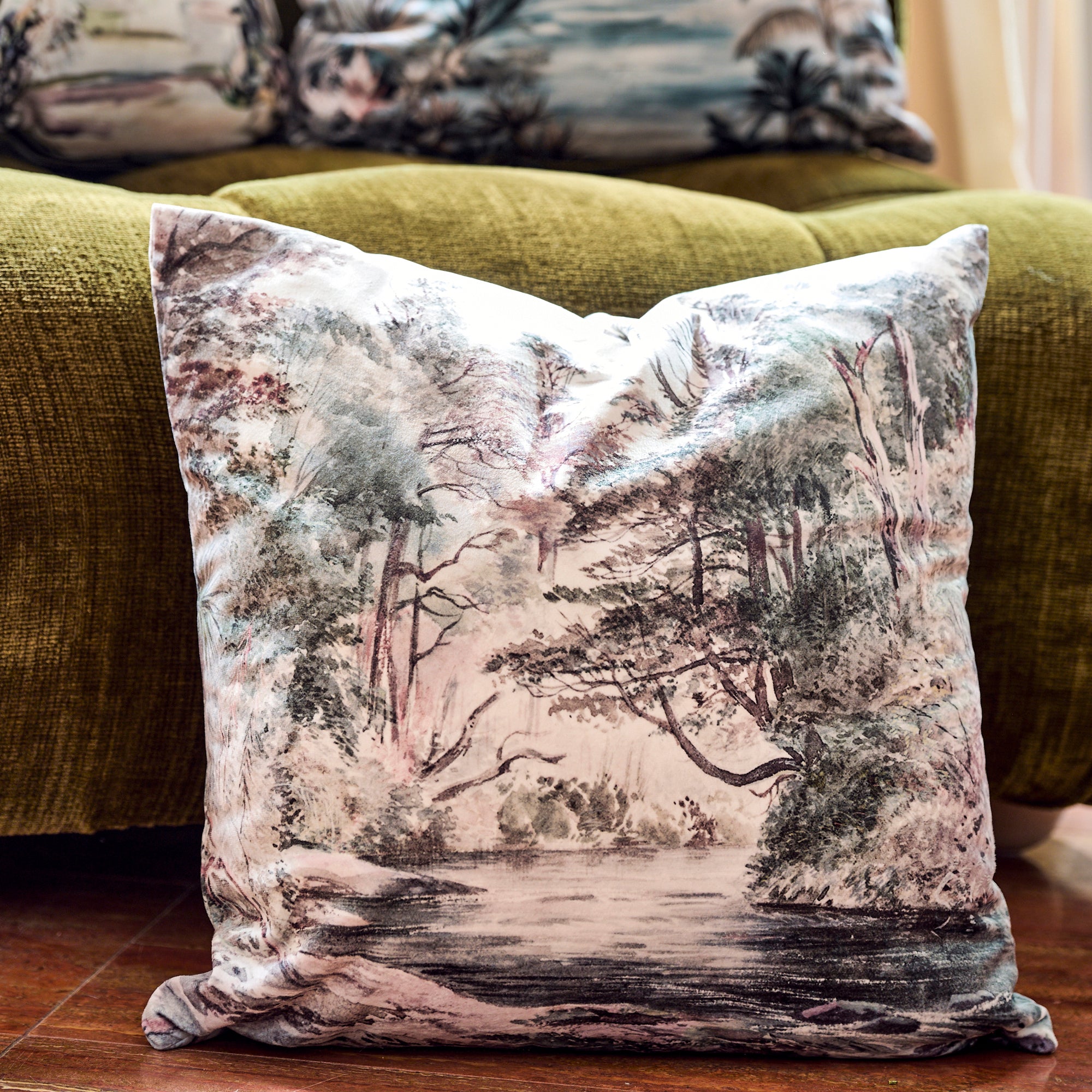 Coussin velours Auribeau