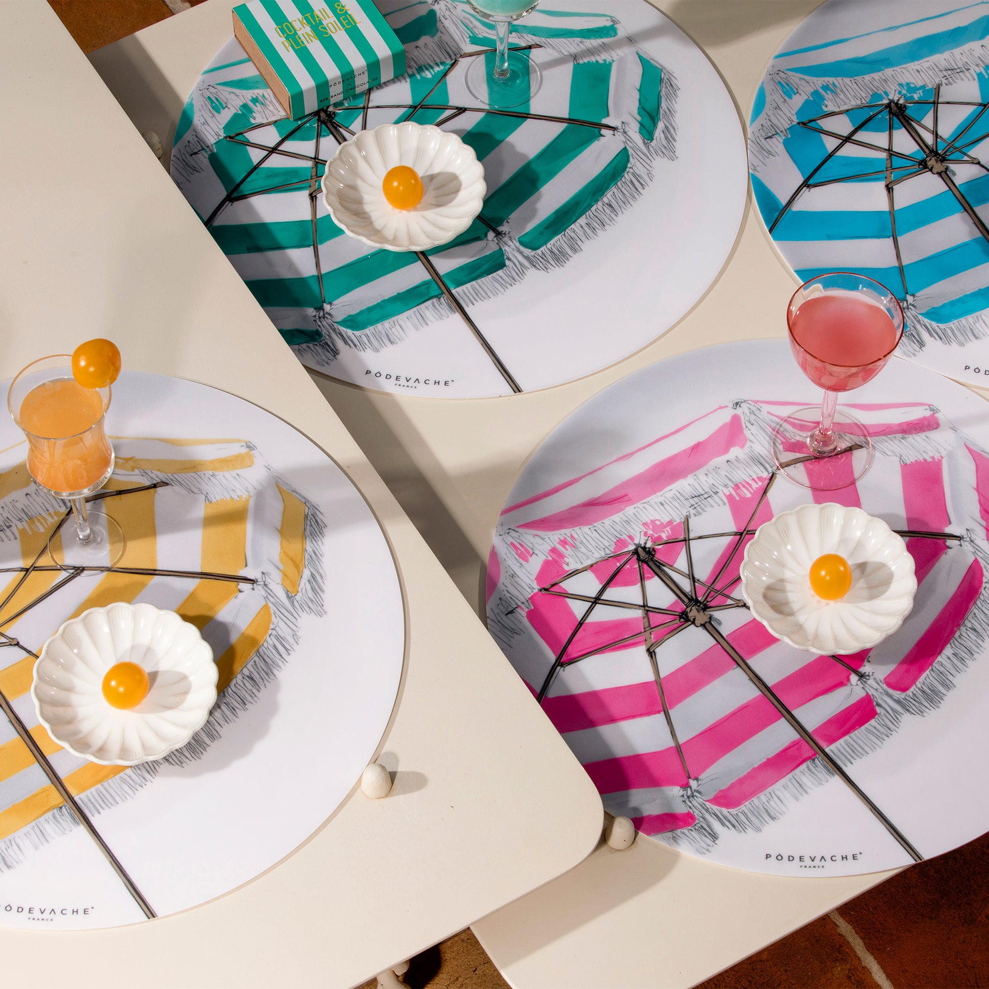 Set De Table Vinyle Beach Umbrella