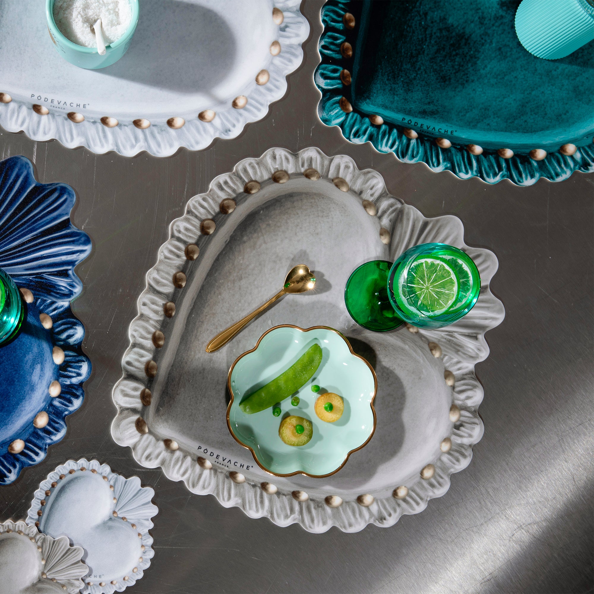 Gold Ex Voto vinyl placemat