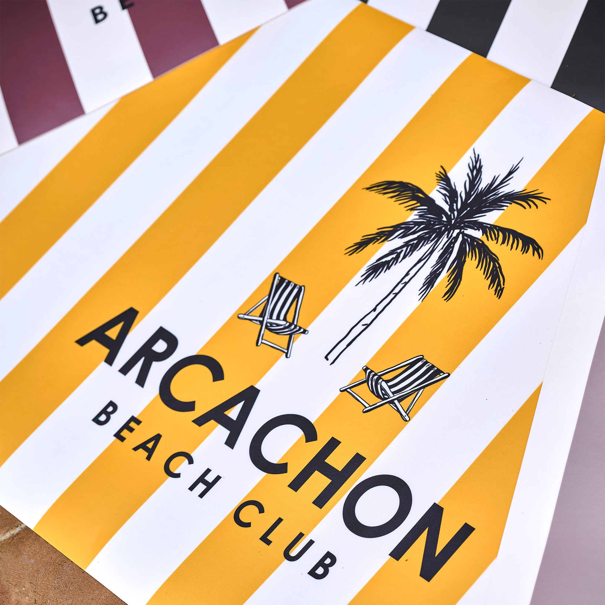 Set de table vinyle personnalisé Dolce Yellow