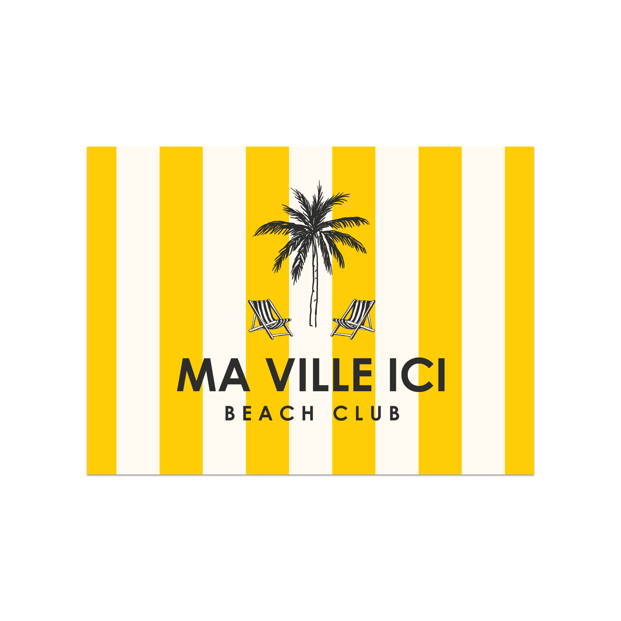 Set de table vinyle personnalisé Dolce Yellow