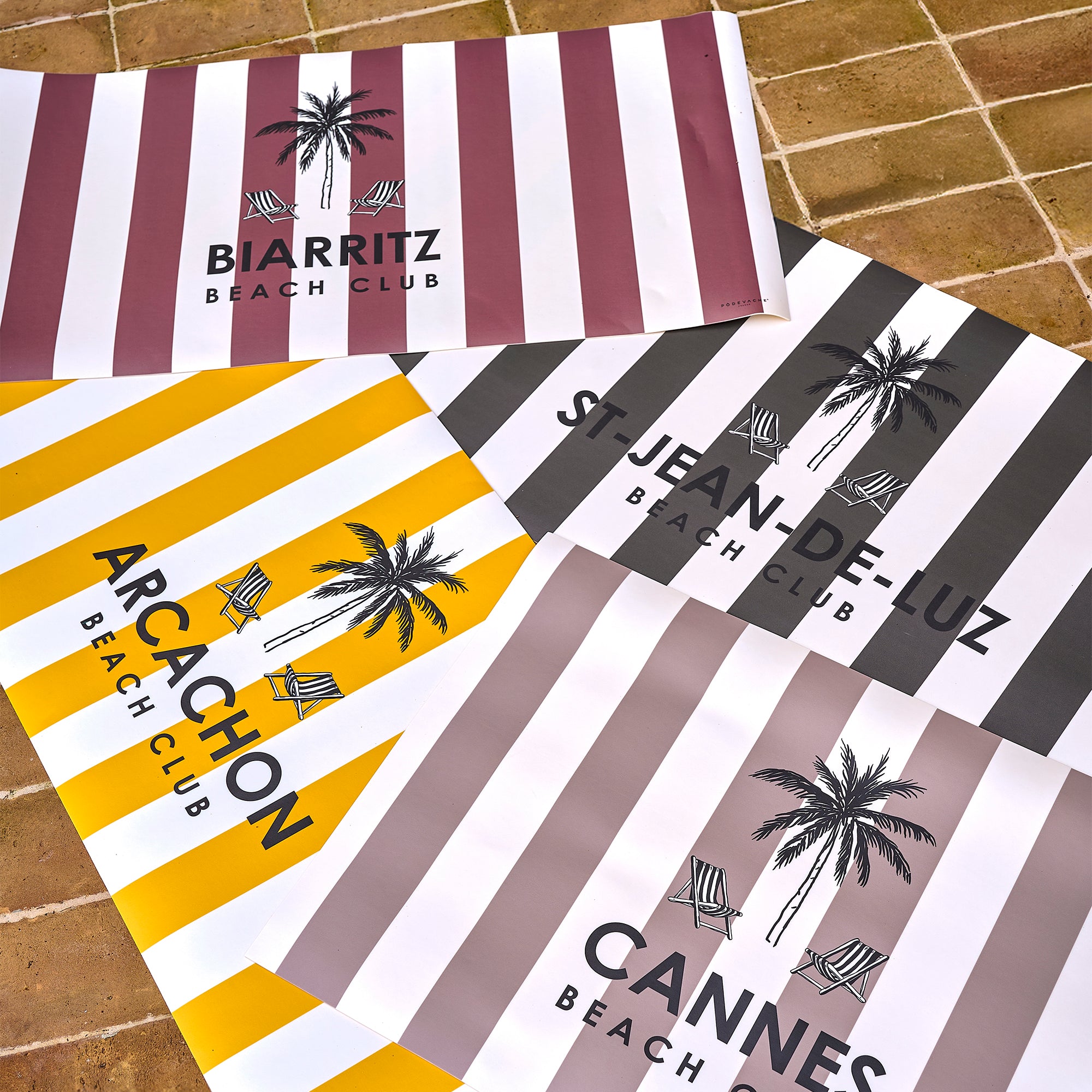 Set de table vinyle personnalisé Dolce Kaki