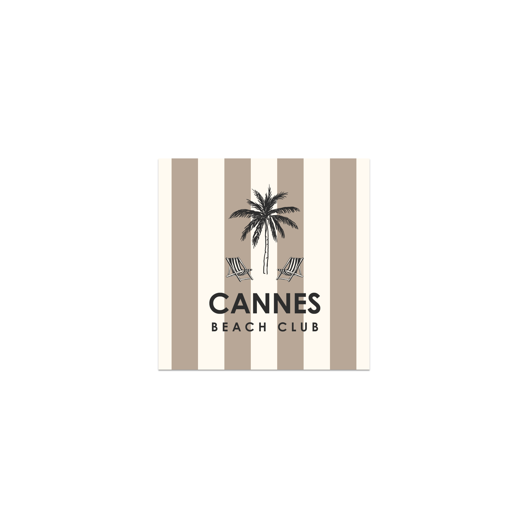 Lot De 6 Dessous De Verre Vinyle Personnalisés Dolce Beige