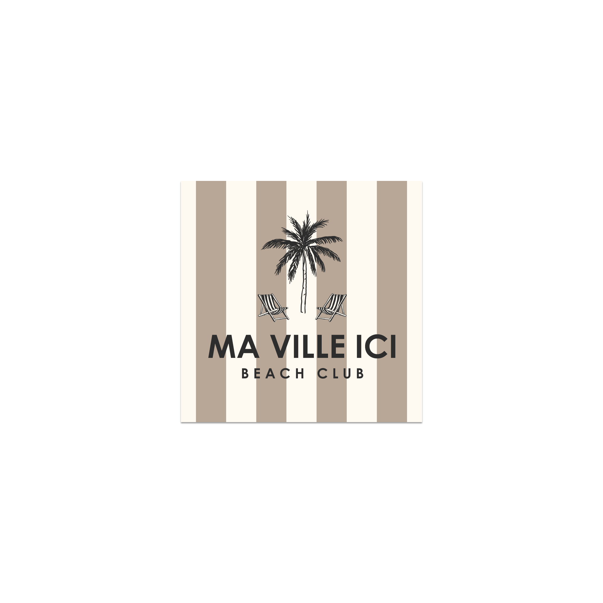 Lot De 6 Dessous De Verre Vinyle Personnalisés Dolce Beige