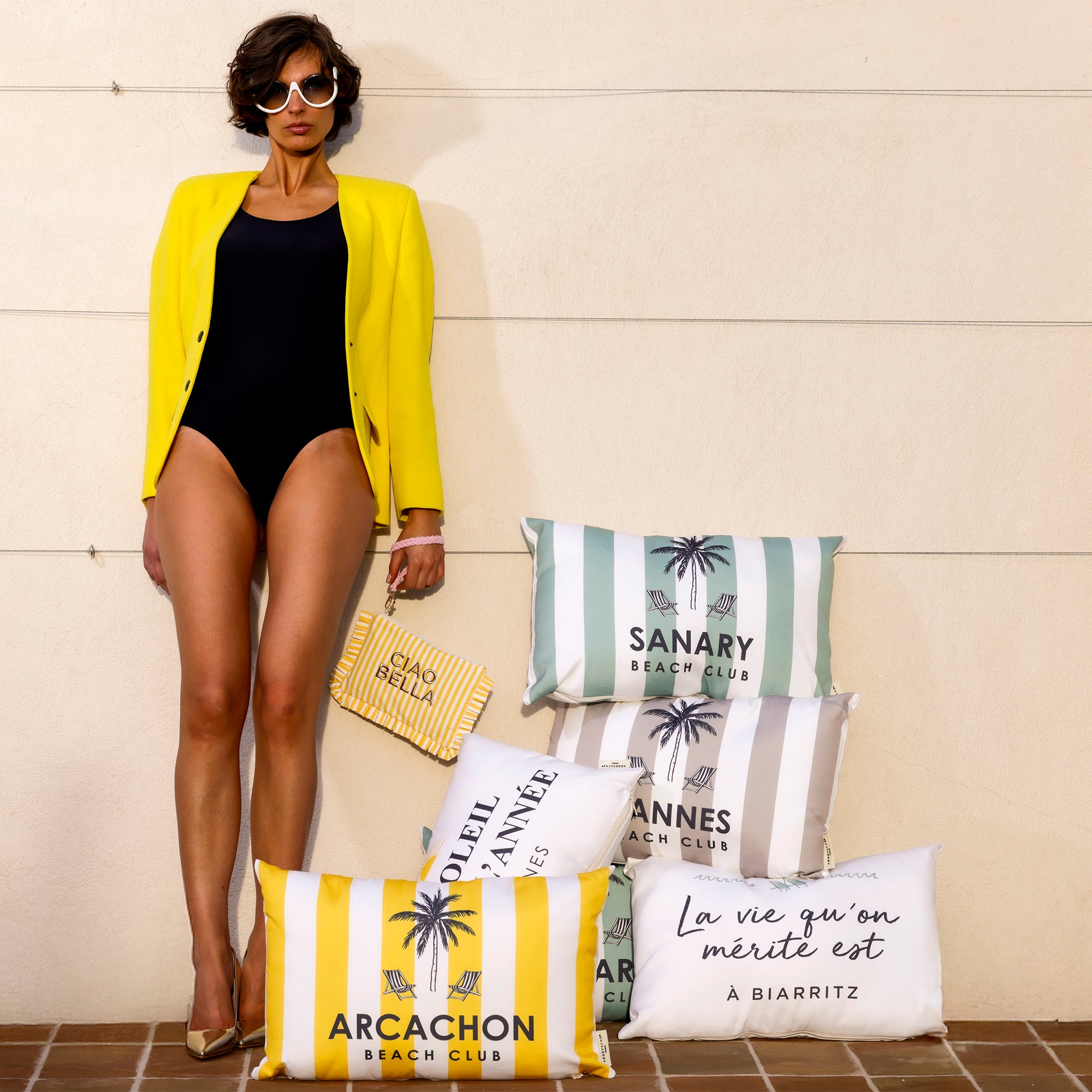 Coussin extérieur personnalisé Dolce Beige