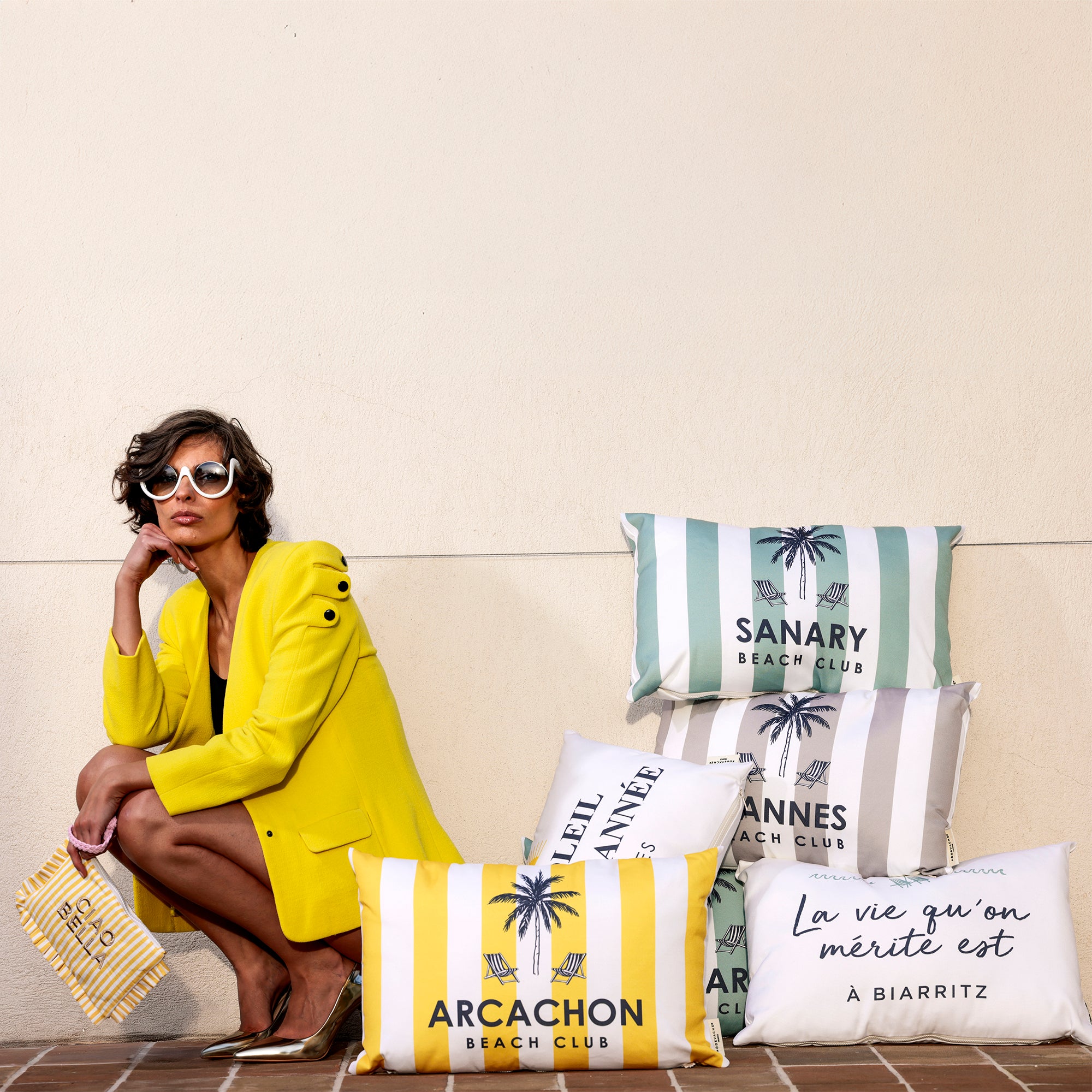 Coussin extérieur personnalisé Dolce Beige