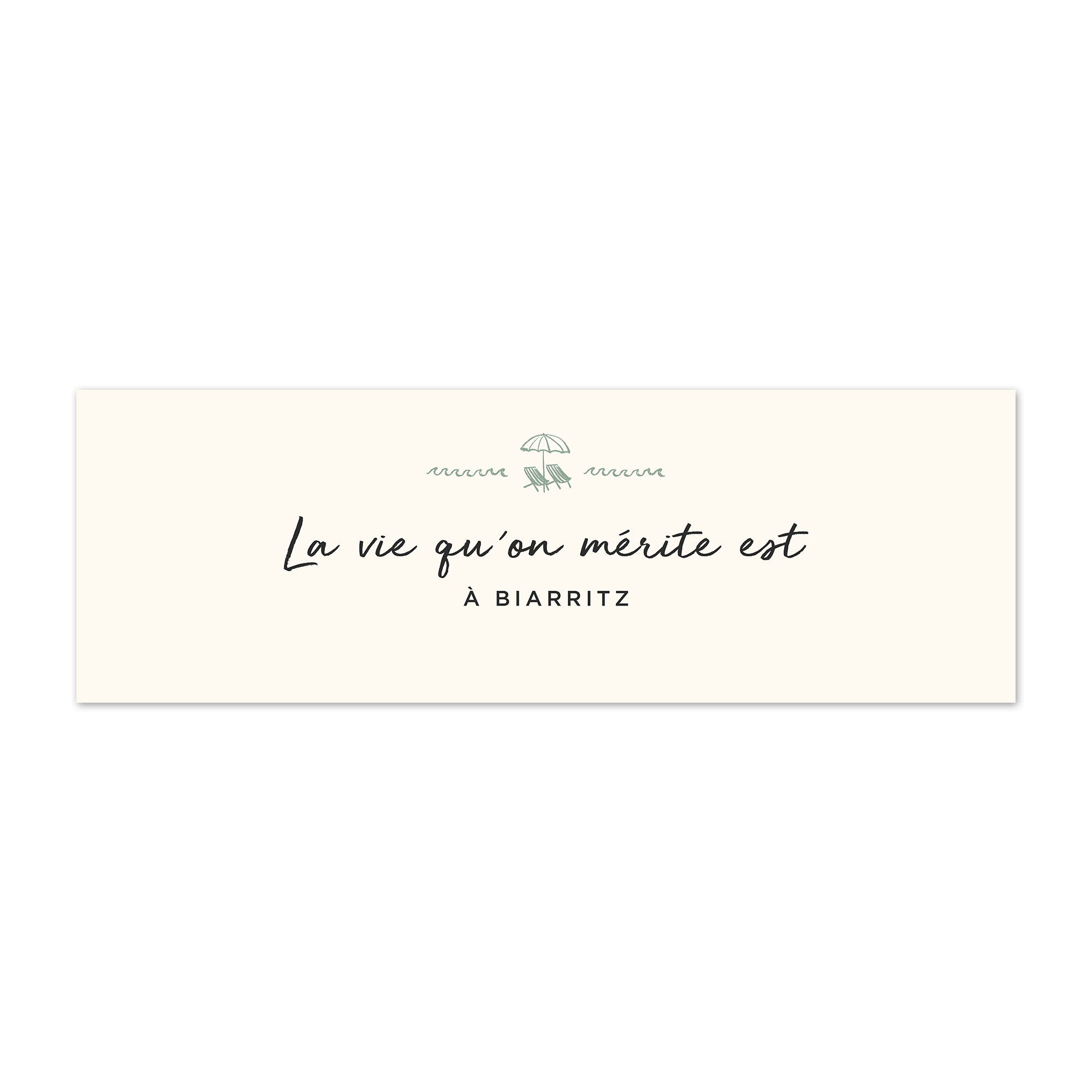 Tapis vinyle personnalisé La Vie qu'on Merite