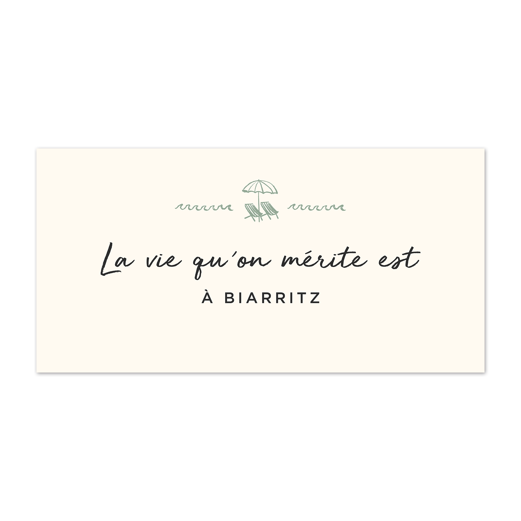 Tapis vinyle personnalisé La Vie qu'on Merite