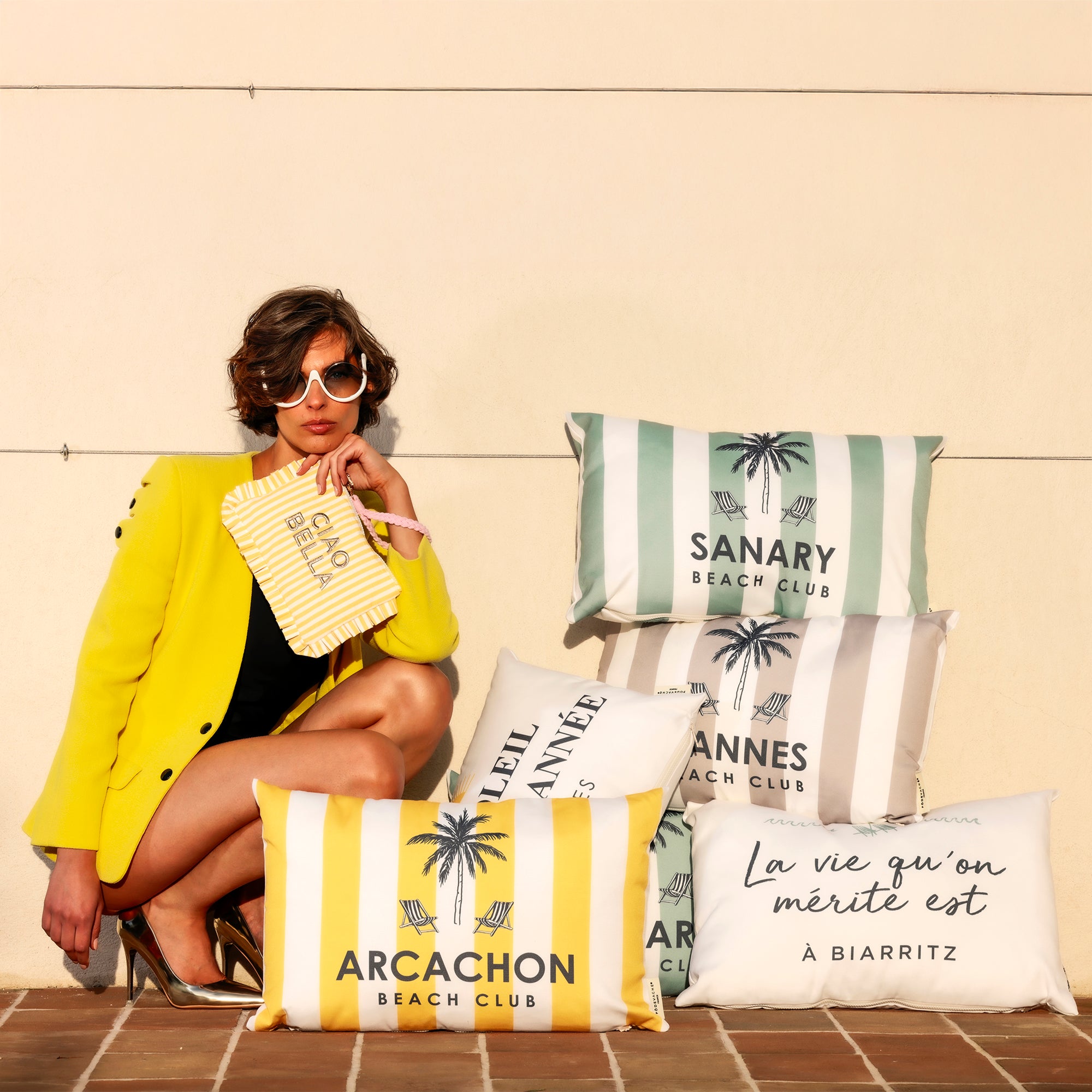 Coussin extérieur personnalisé Soleil