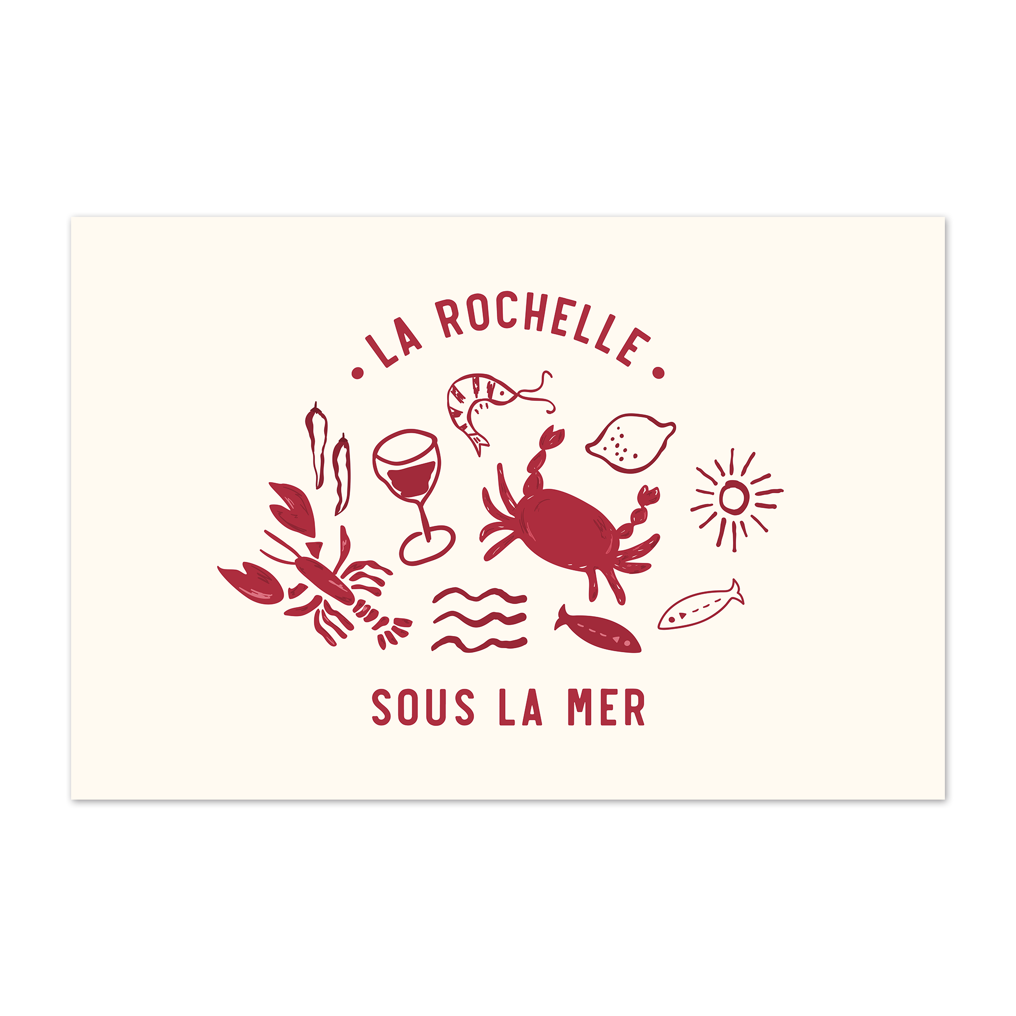 Tapis vinyle personnalisé Sous la Mer Rouge