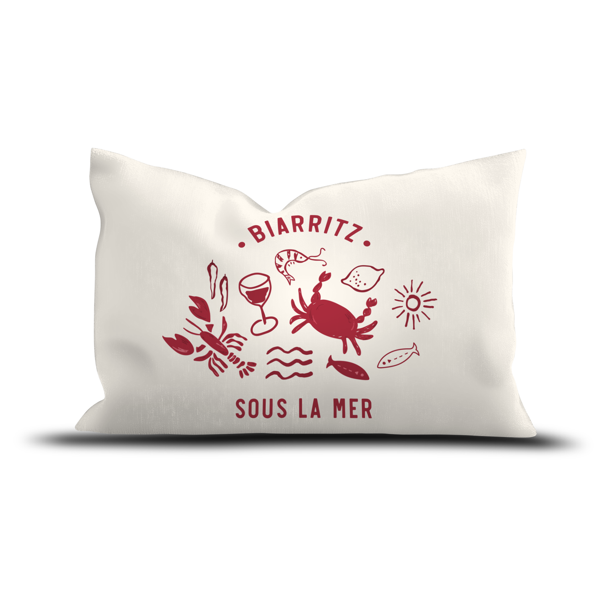 Coussin extérieur personnalisé Sous la Mer Rouge