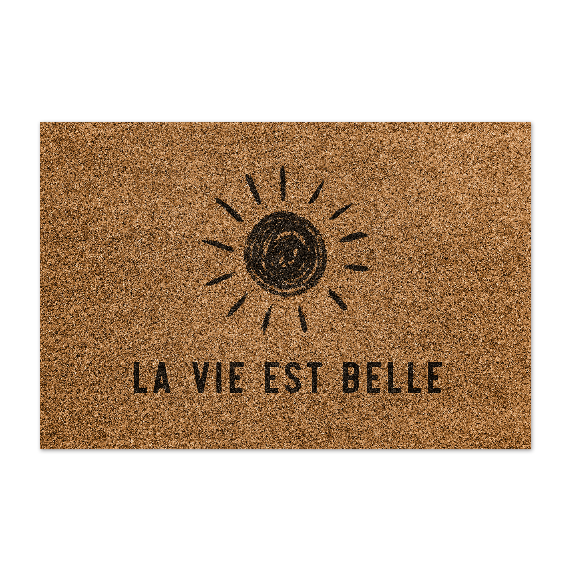 Tapis vinyle personnalisé Sun