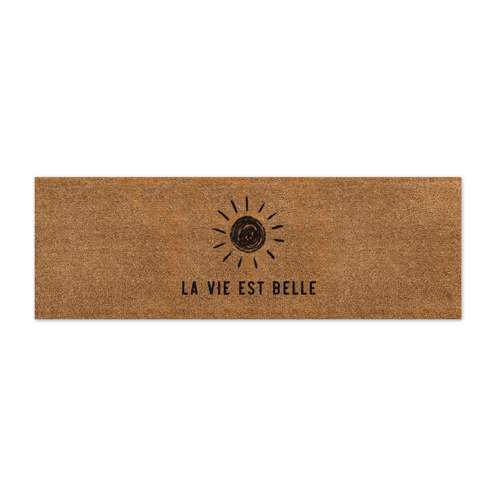 Tapis vinyle personnalisé Sun