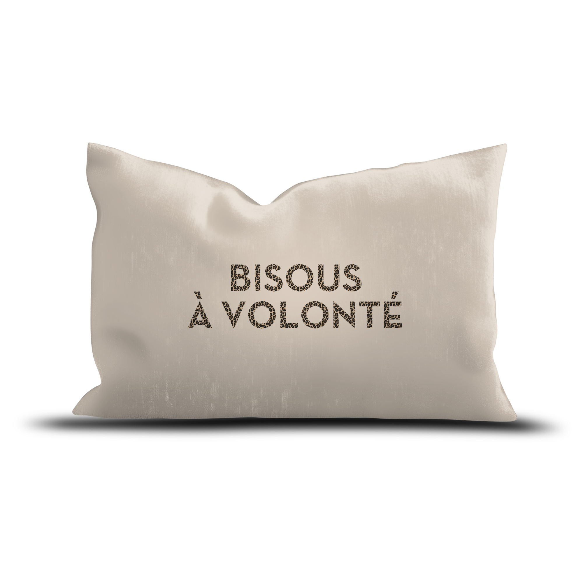 Coussin Velours Bisous à Volonté